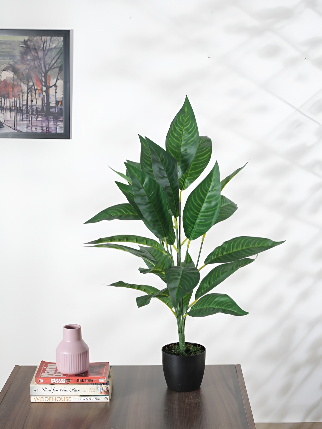 

Home Bloom Green Croton Artificial Plant With Pot