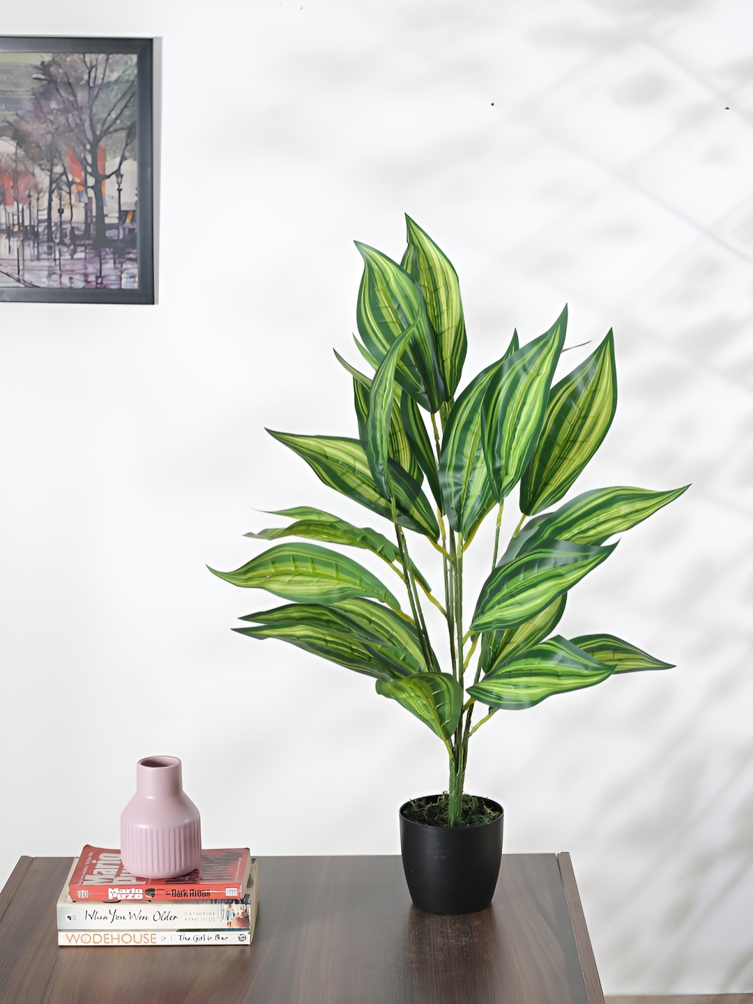 

Home Bloom Green & Black Diffenbachia Artificial Plant With Pot