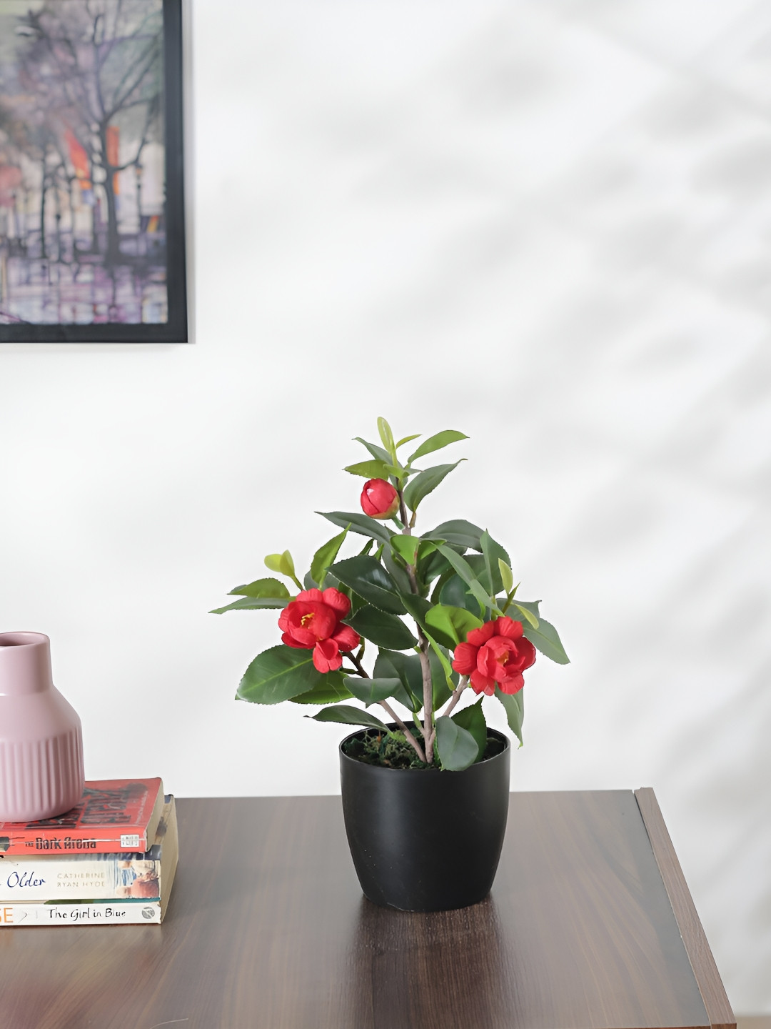 

Home Bloom Red & Green Croton Artificial Plant With Pot