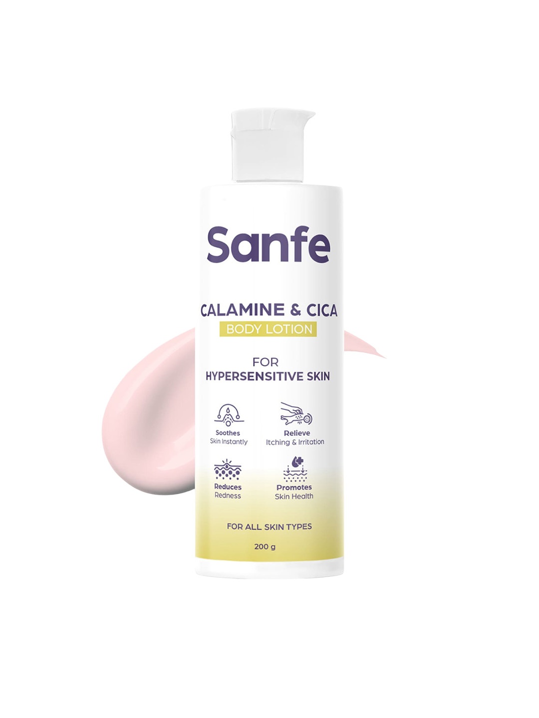 

Sanfe Calamine & Cica Body Lotion For Itching & Irritating - 200g, White