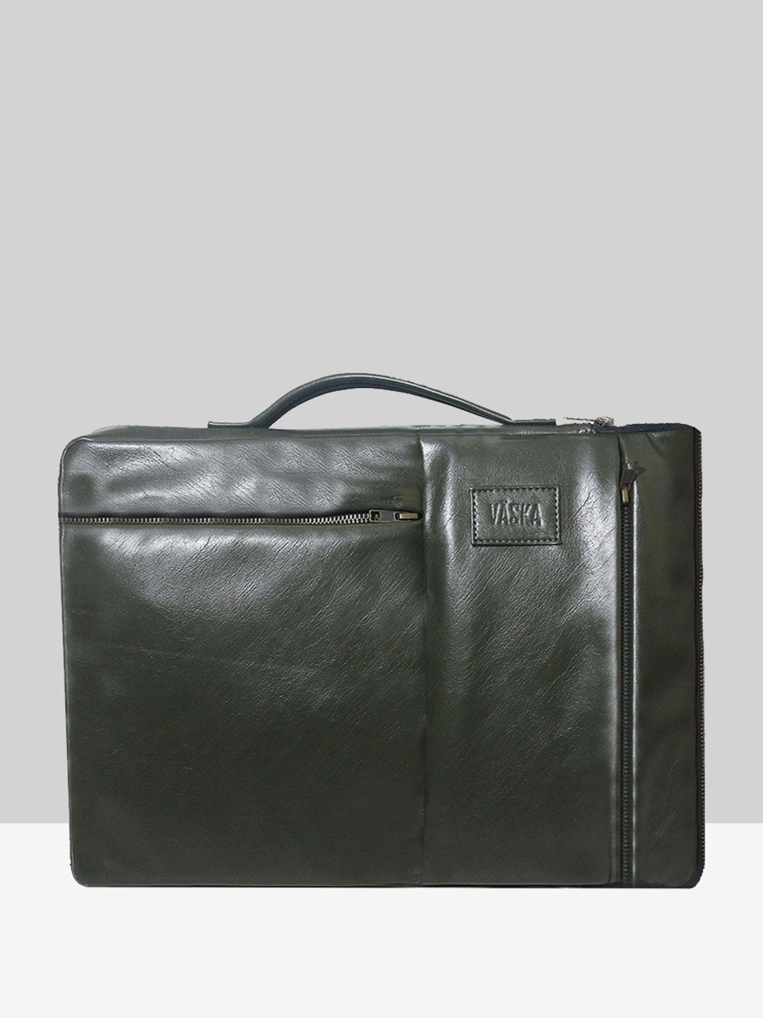 

VASKA 14 Inch Zipper Laptop Sleeve, Olive