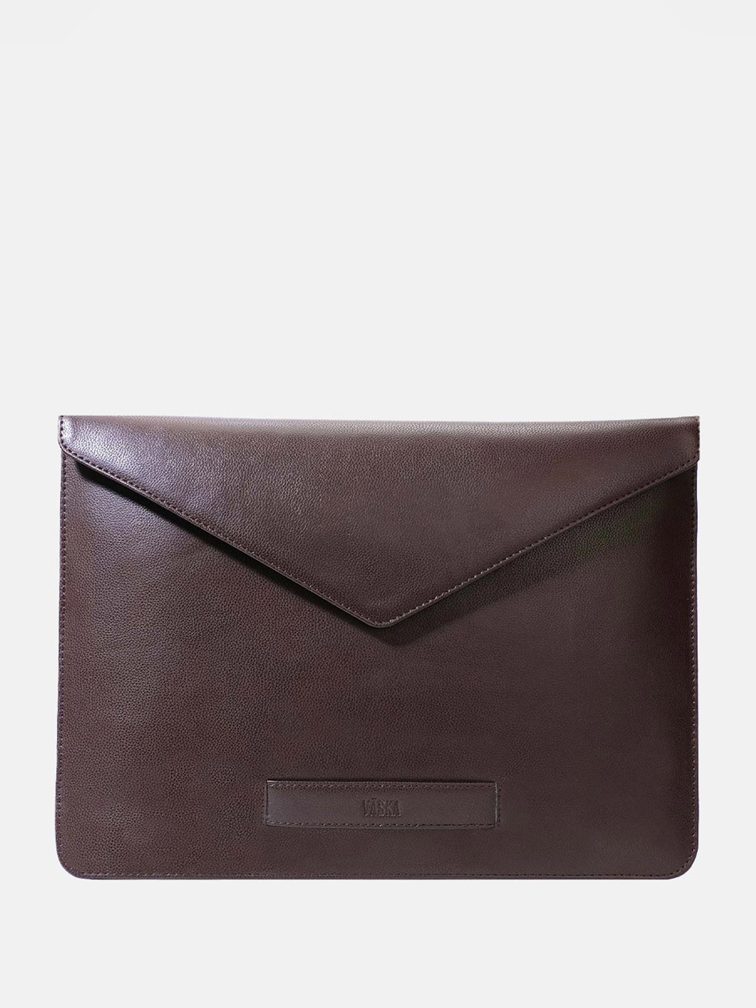 

VASKA Unisex Textured Laptop Sleeve Up to 14 inch, Brown