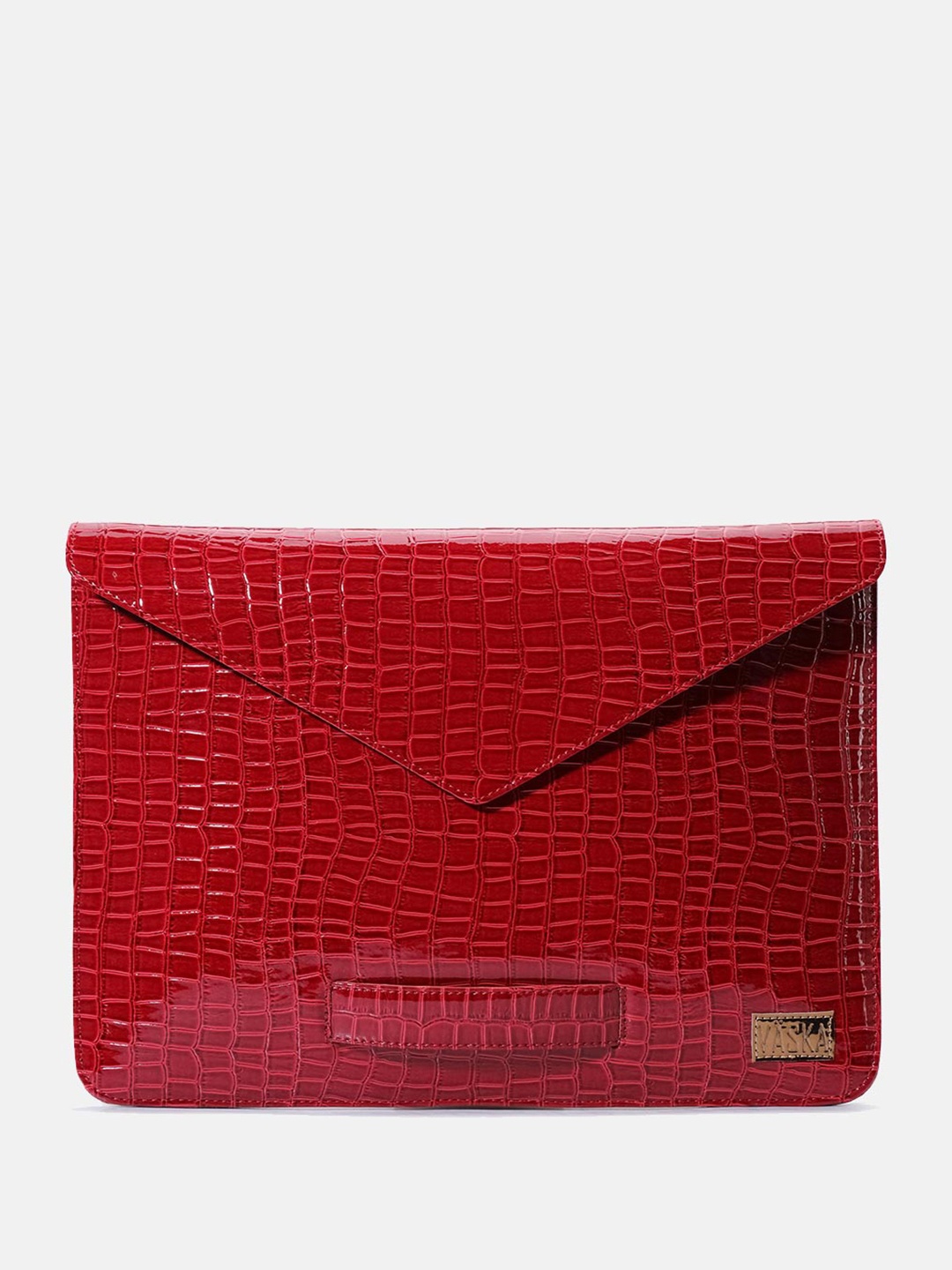 

VASKA Red Textured Laptop Sleeve