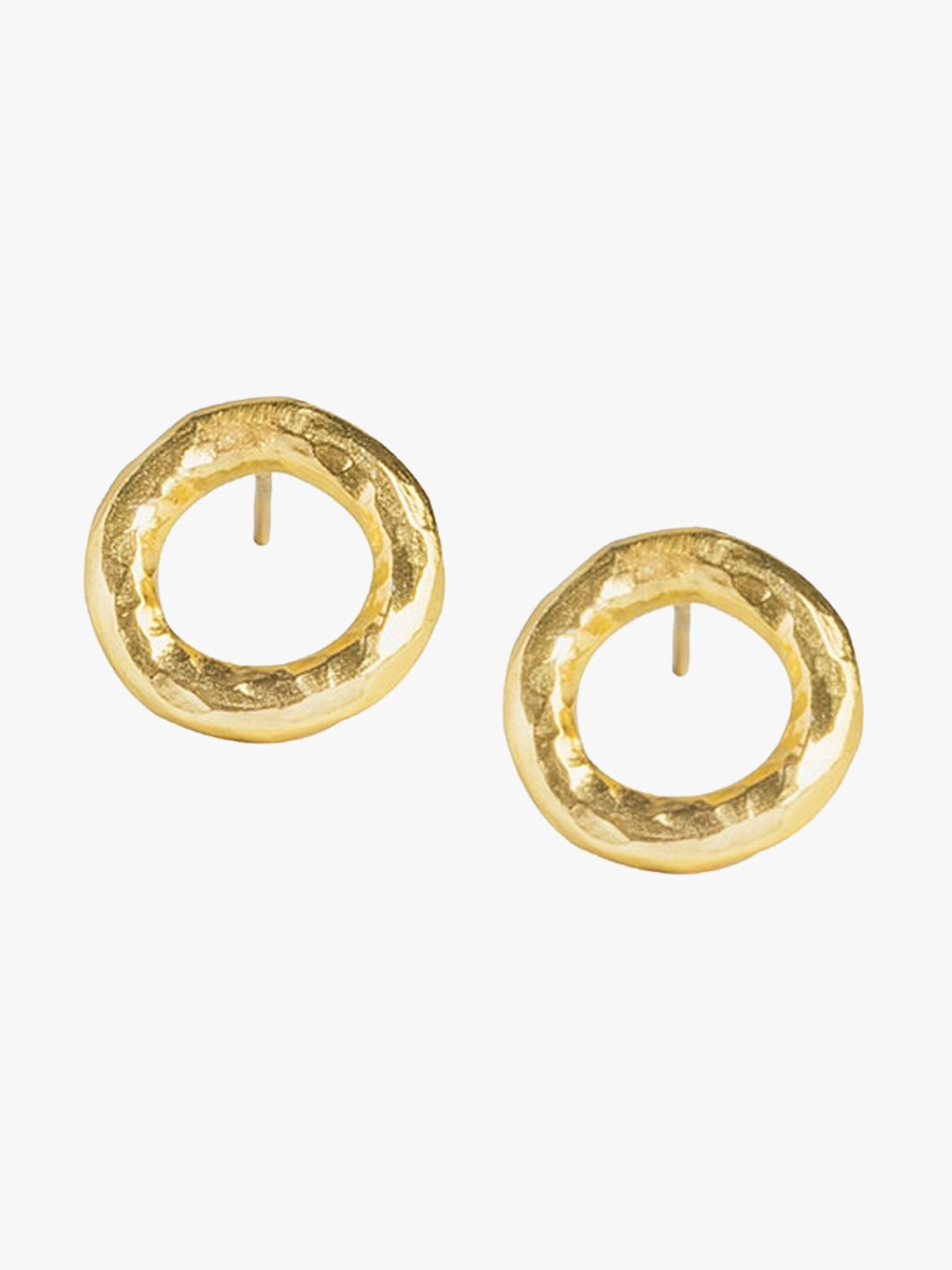 

EQUIIVALENCE 14 KT Gold-Plated Circular Studs Earrings
