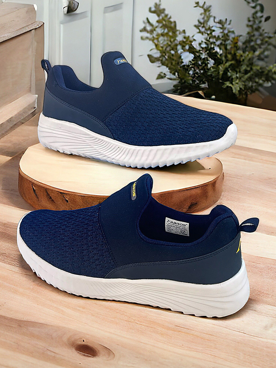 

ABROS Men Running Shoes, Navy blue