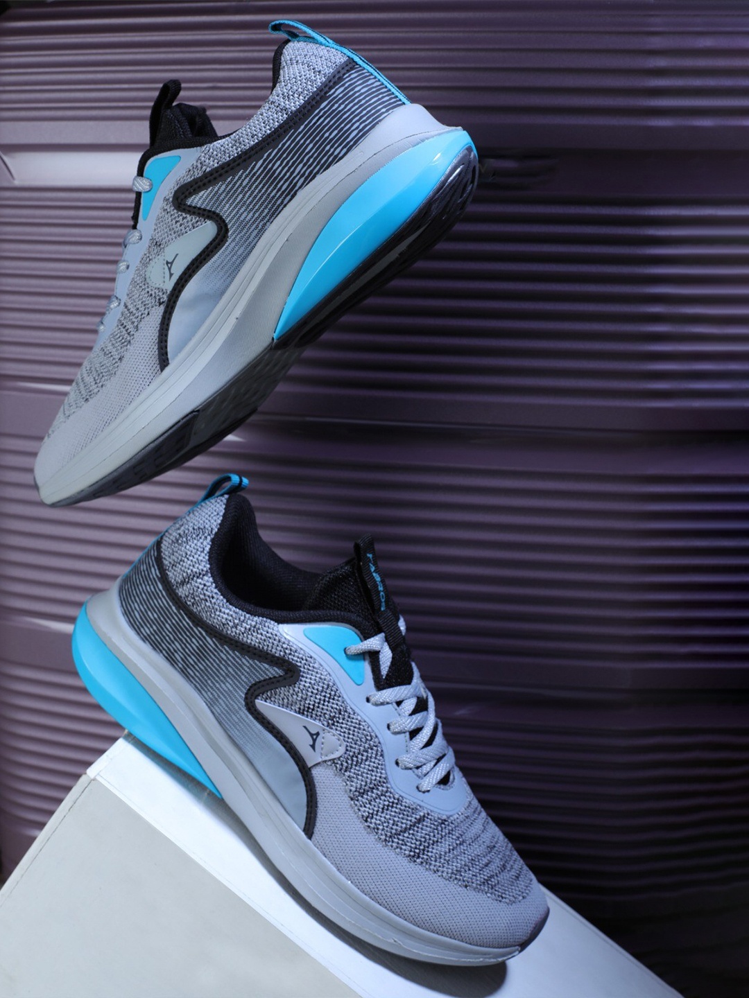 

ABROS Men Mesh Running Shoes, Grey