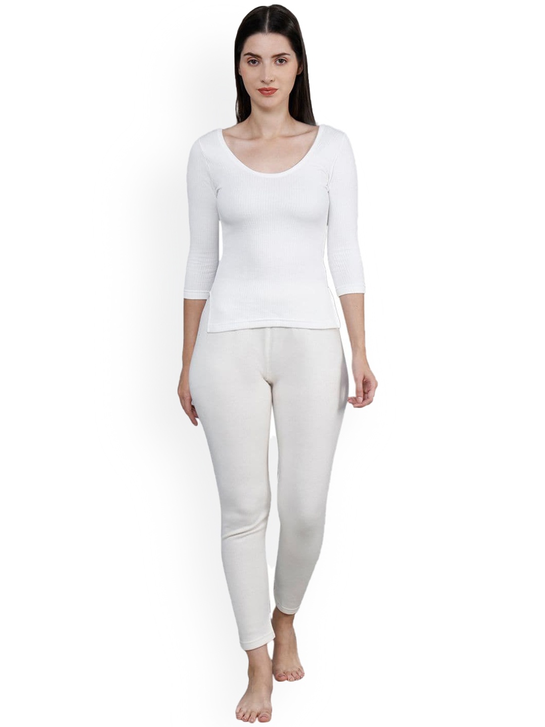 

Yuneek Cotton Thermal Top, Off white