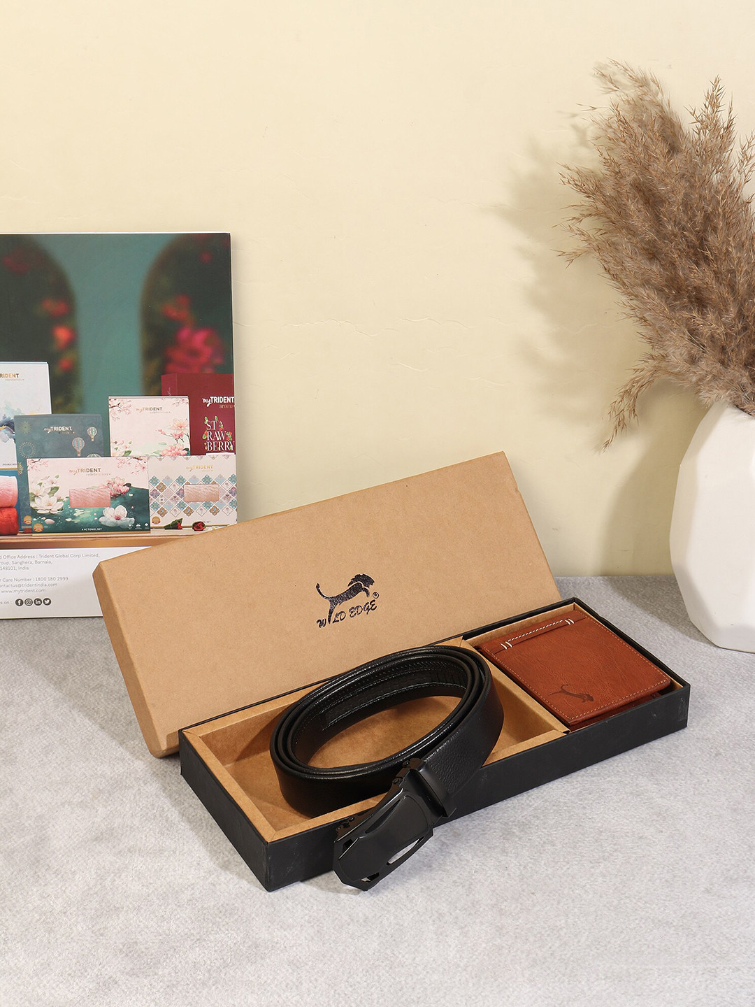 

WILD EDGE Men Accessory Gift Set, Black