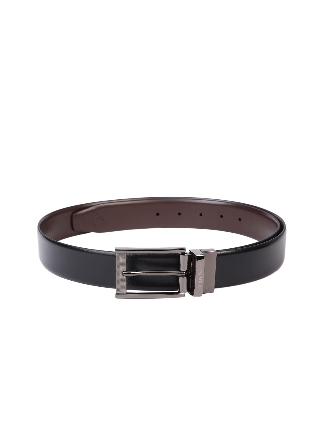 

Allen Solly Men Leather Reversible Formal Belt, Black