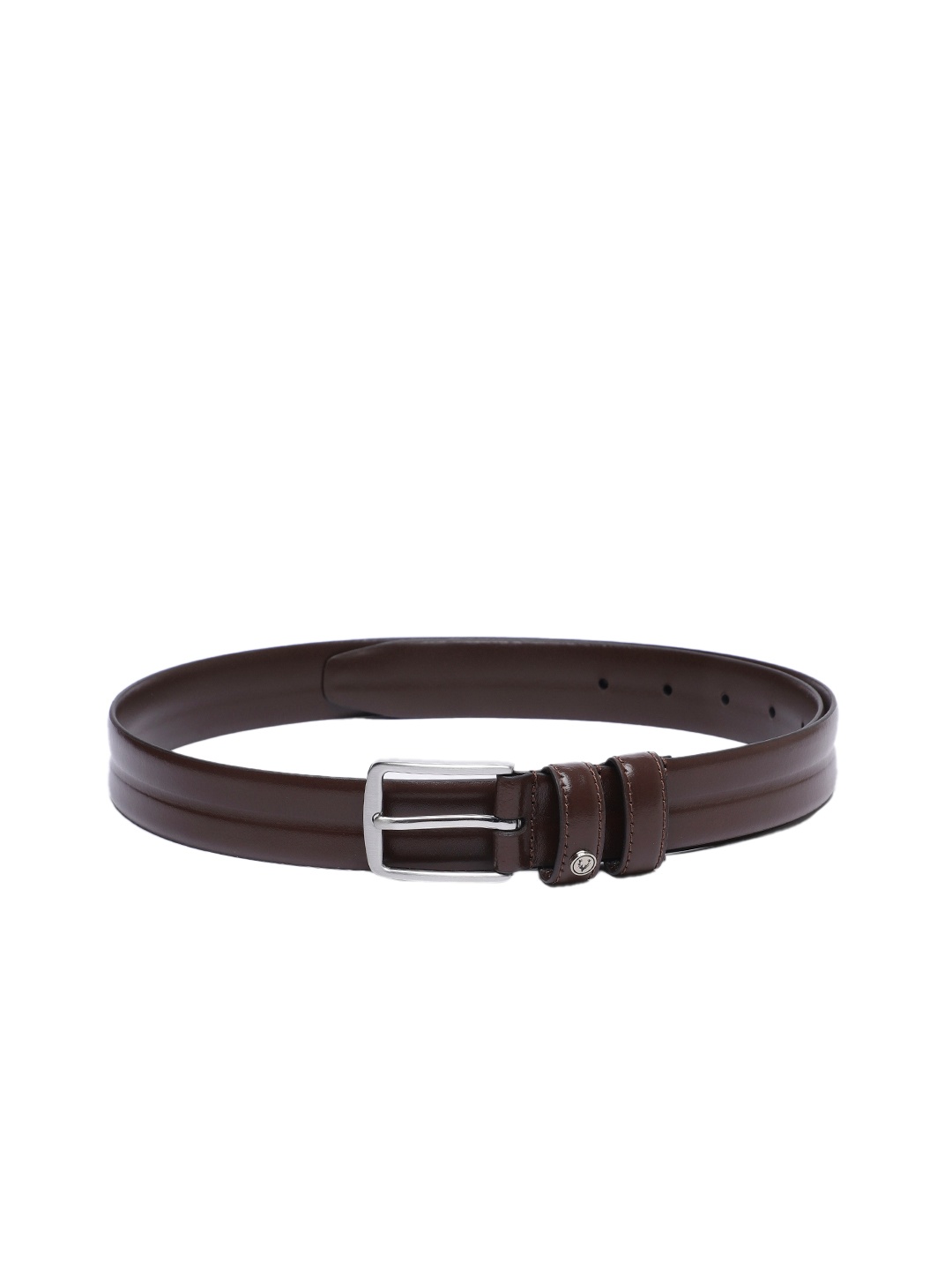 

Allen Solly Men Self-Striped Leather Formal Belt, Brown