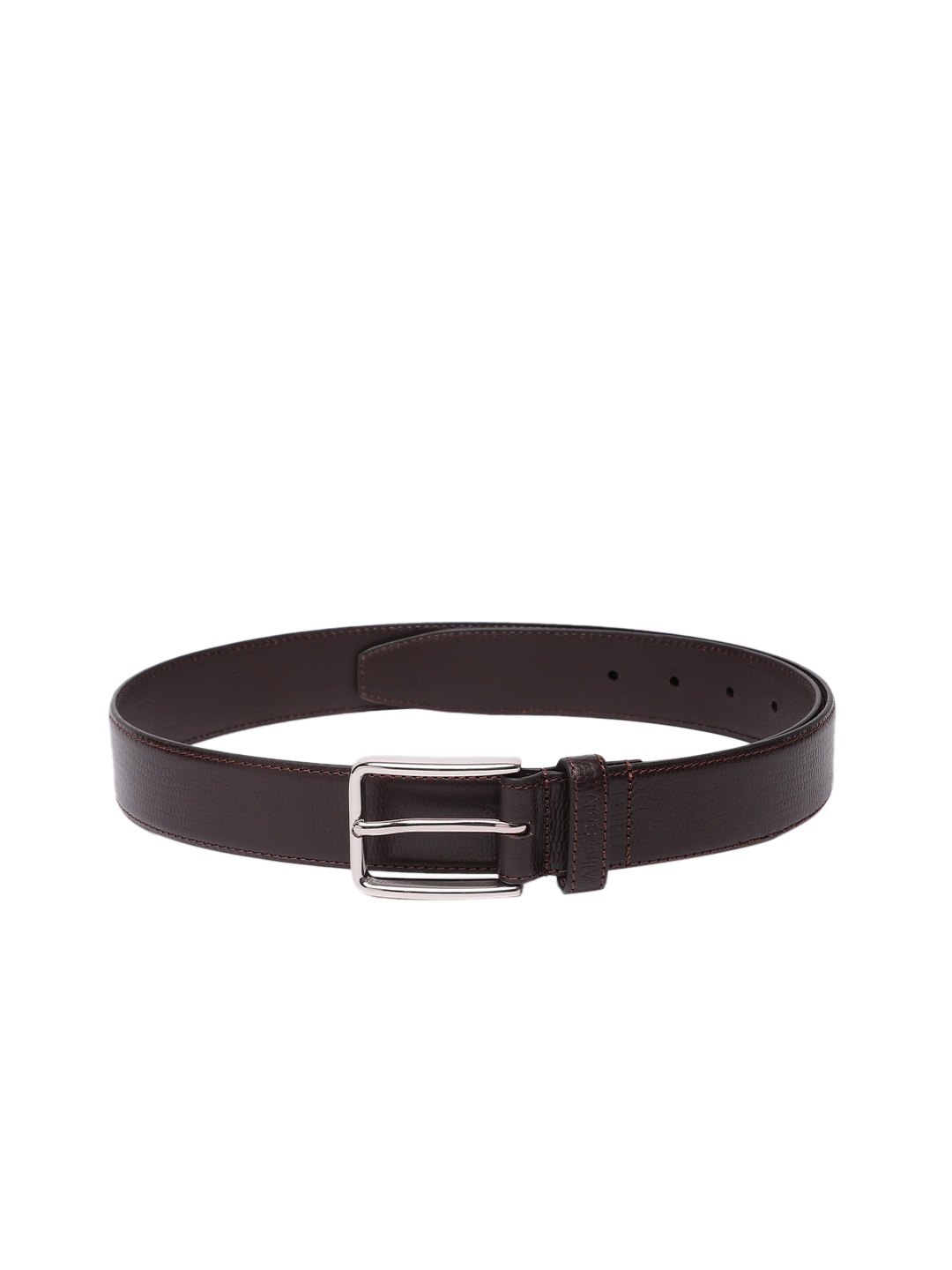 

Allen Solly Men Textured Leather Belt, Brown