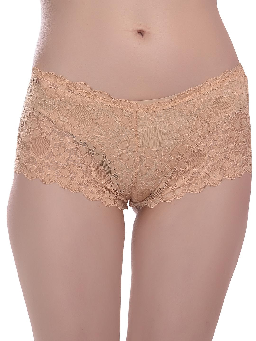 

new blue eyes Self-Design Boy Shorts Briefs, Beige
