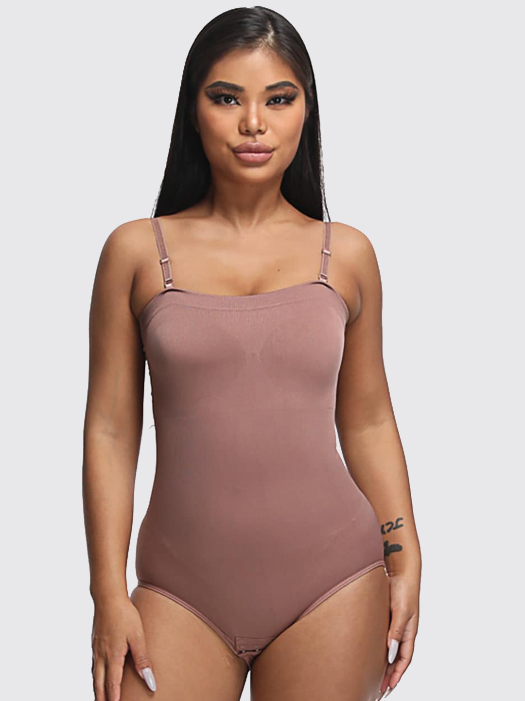 

JC Collection Shoulder Shoulder Body Shapewear, Rose