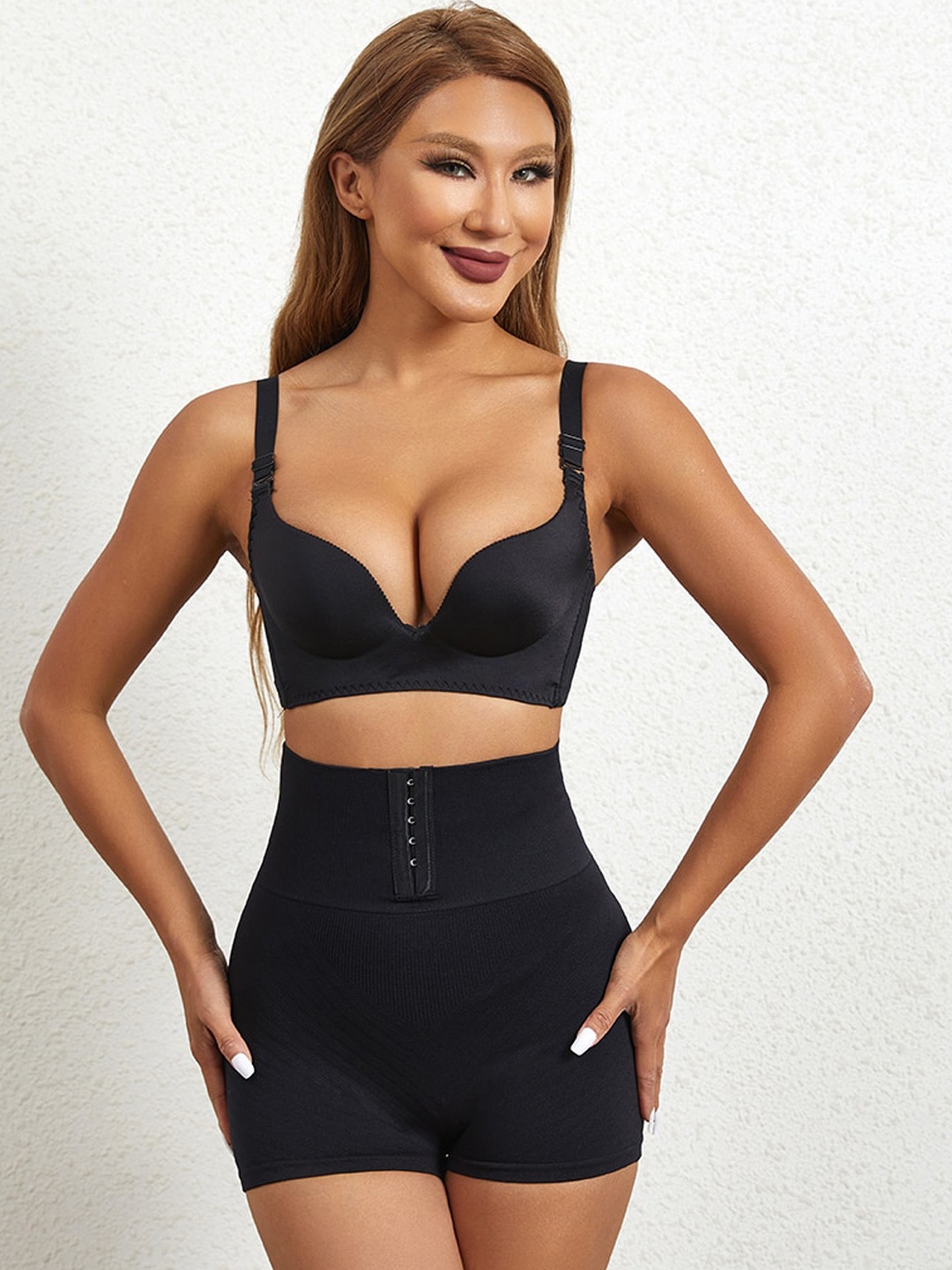 

JC Collection Tummy & Thigh Shapewear, Black