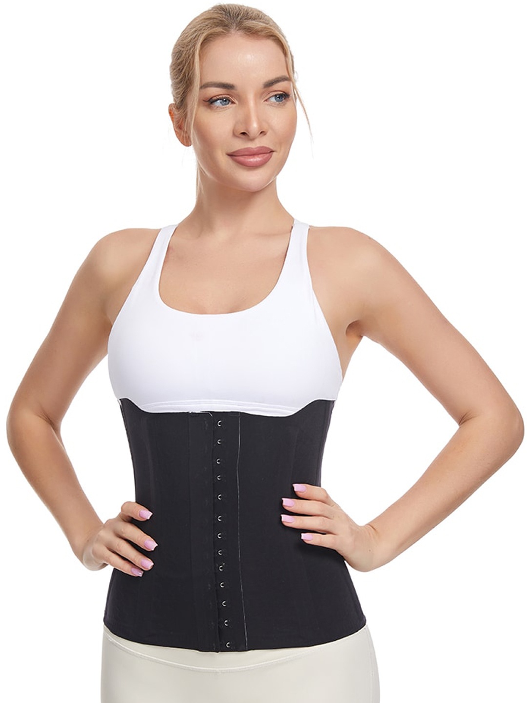 

JC Collection Shoulder Straps Tummy Shapewear, Black