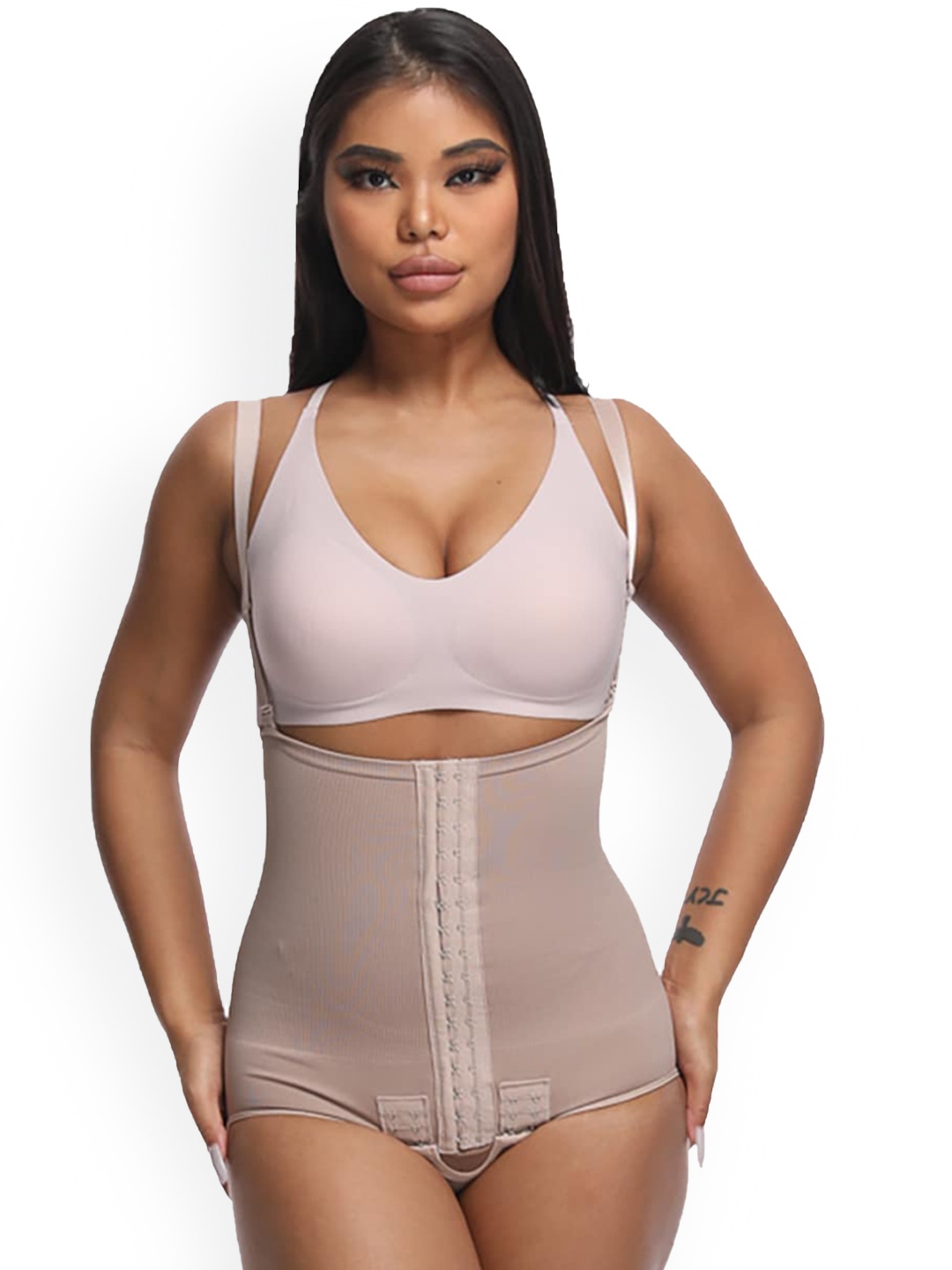 

JC Collection Halter Neck Body Shapewear, Beige
