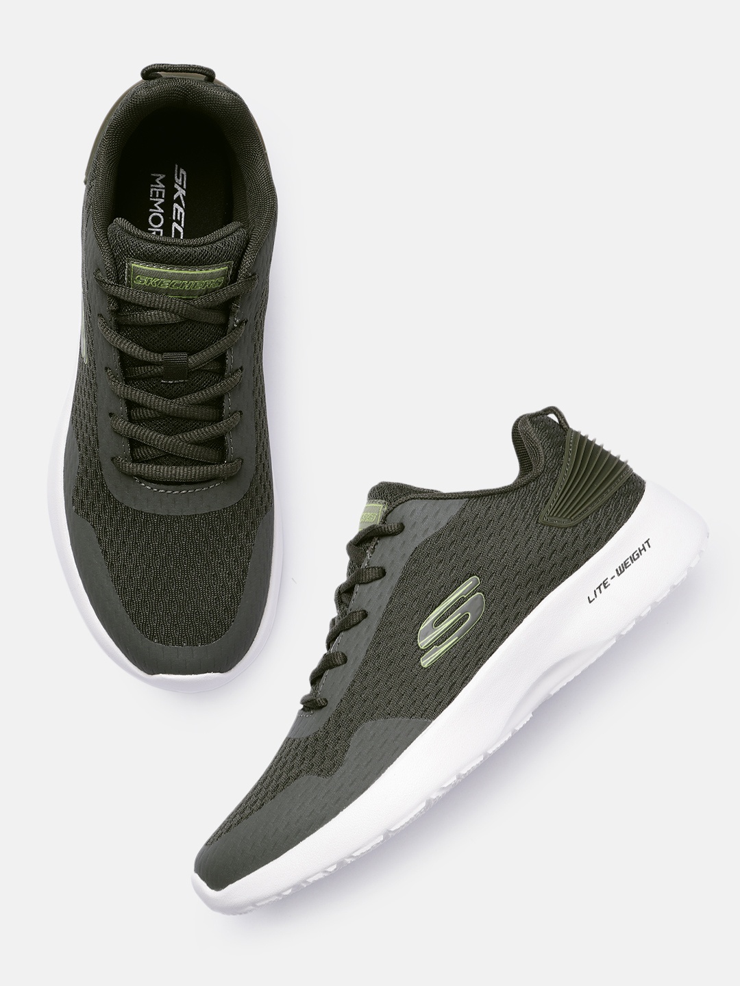 

Skechers Men DYNAMIGHT Textured Sneakers, Olive