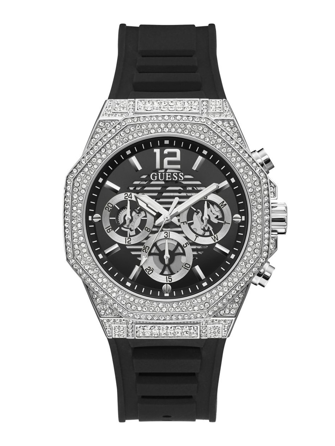 

GUESS Men Dial & Straps Analogue Multi Function Chronograph Watch - GW0518G1, Black