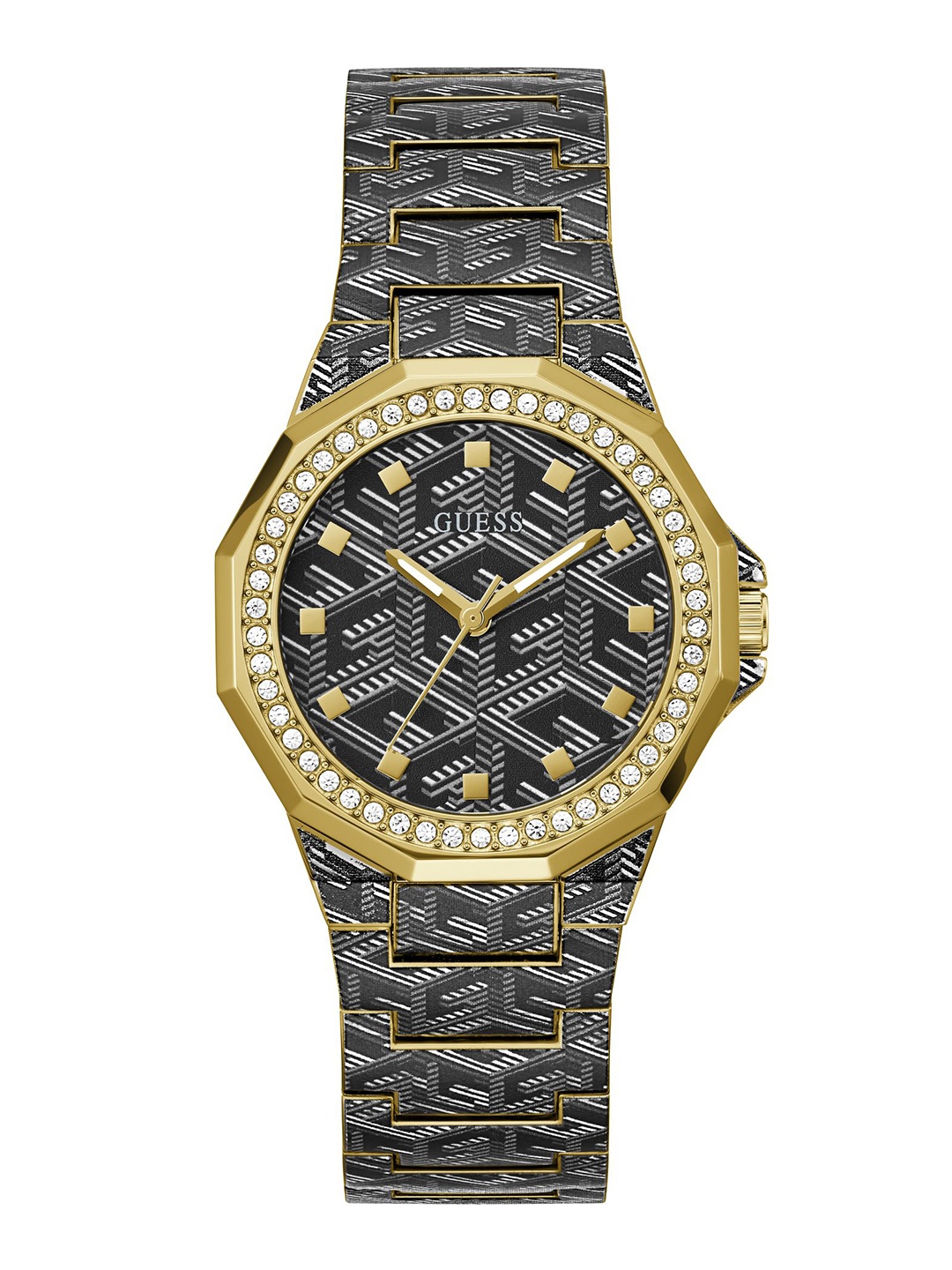 

GUESS Women Bracelet Style Straps Analogue Watch GW0597L1, Black