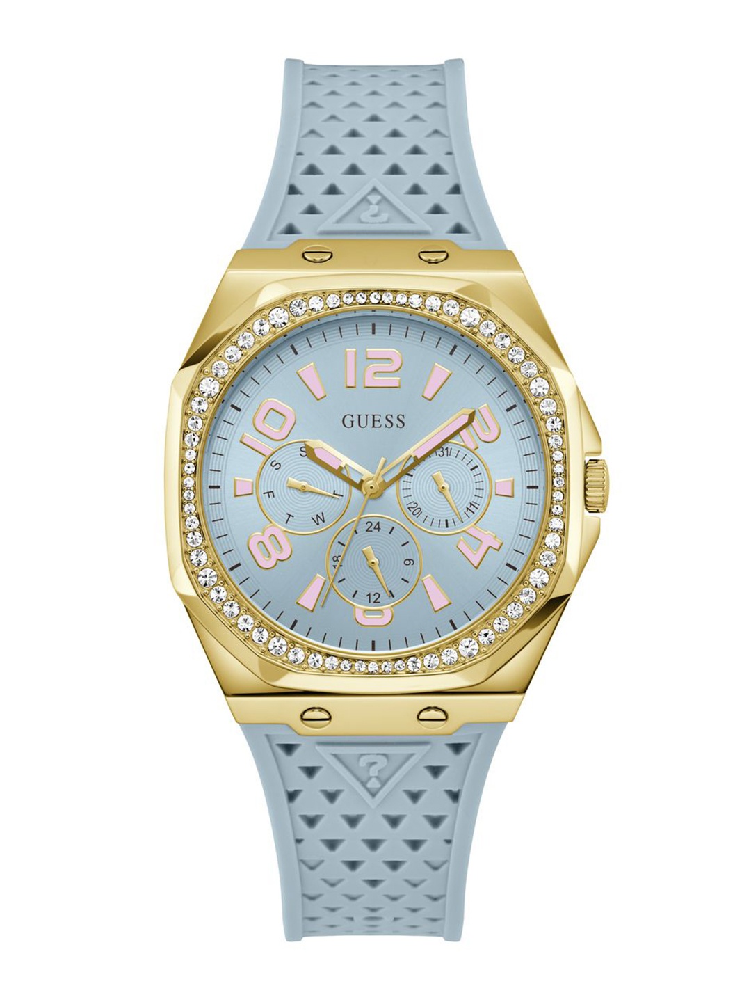 

GUESS Women Dial & Straps Analogue Multi Function Watch GW0694L1, Blue