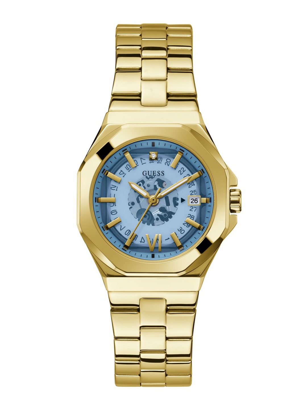 

GUESS Women Bracelet Style Straps Analogue Watch GW0551L2, Blue