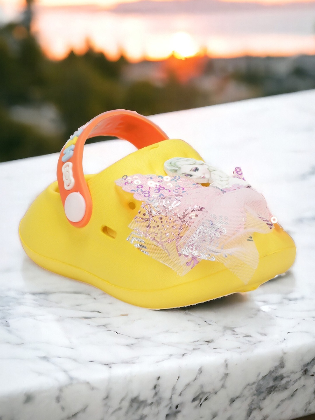 

Lil Lollipop Kids Fairy Embellished Anti-Slip Rubber Clogs, Yellow