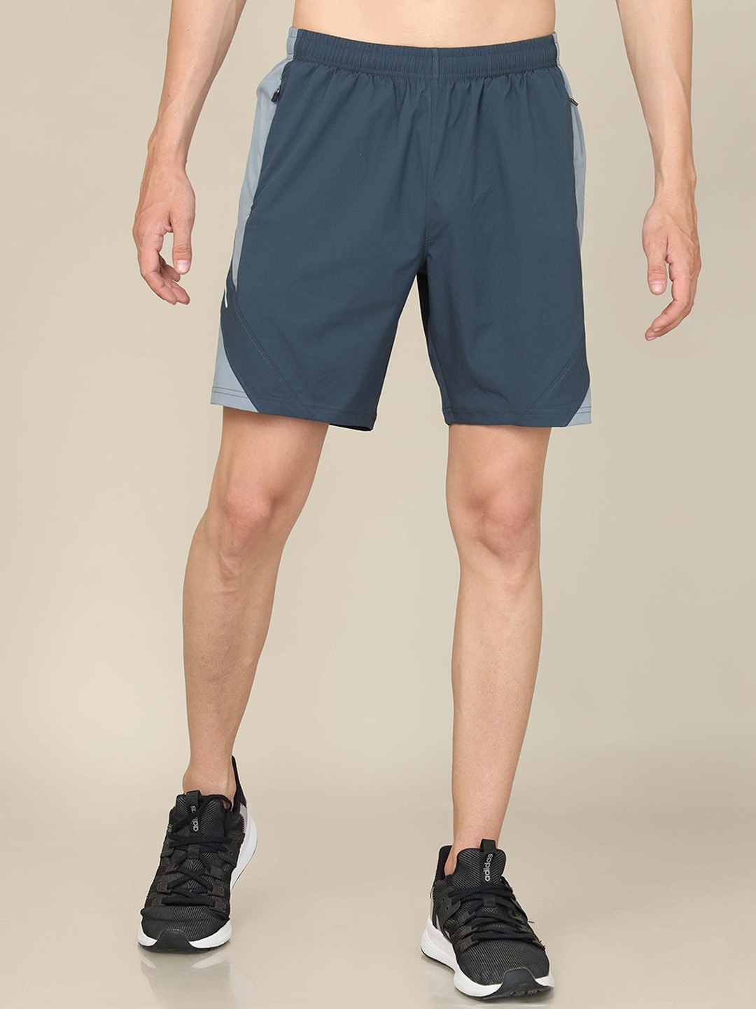 

Technosport Men Slim Fit Mid-Rise Rapid-Dry Training or Gym Sports Shorts, Charcoal
