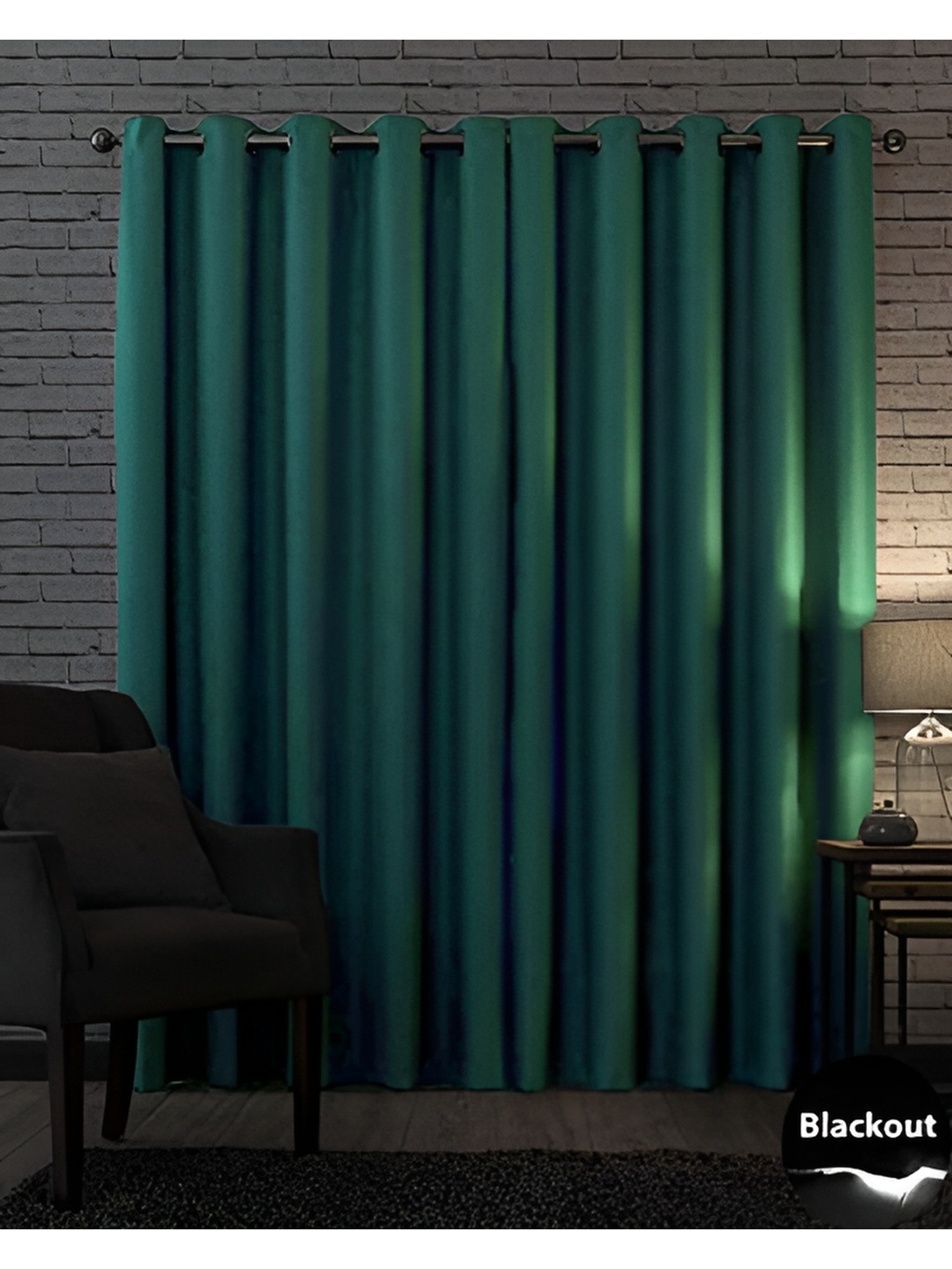 

Nefertiti Home Sea Green Blackout Door Curtain