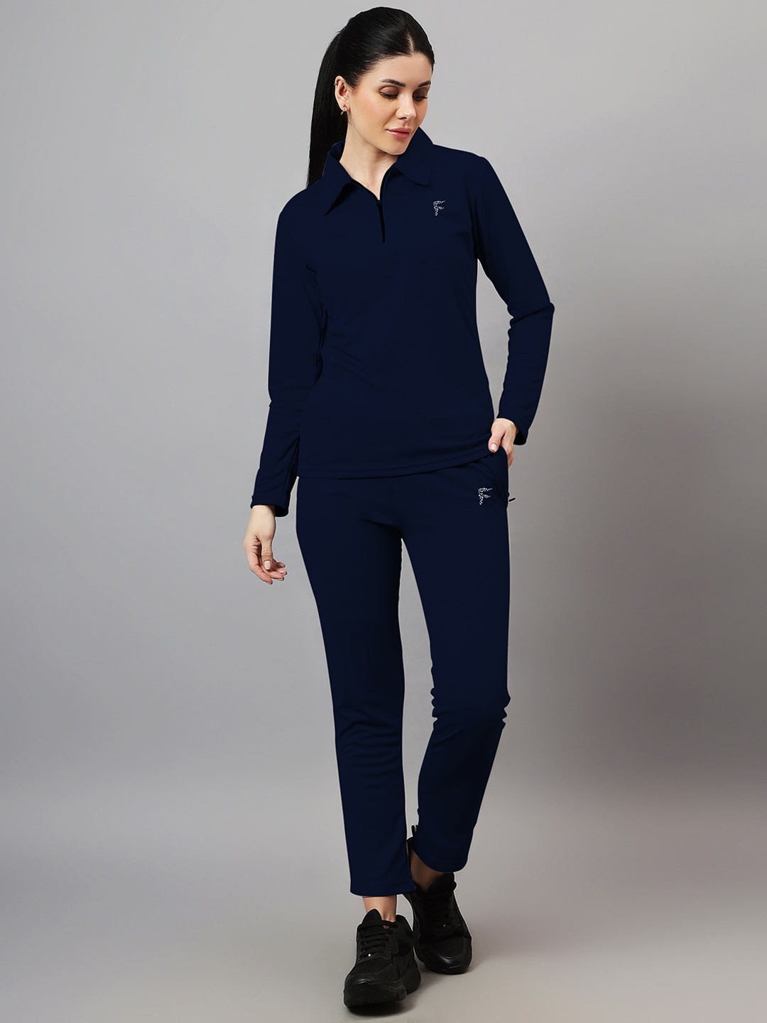 

DIAZ Polo Collar Tracksuits, Navy blue