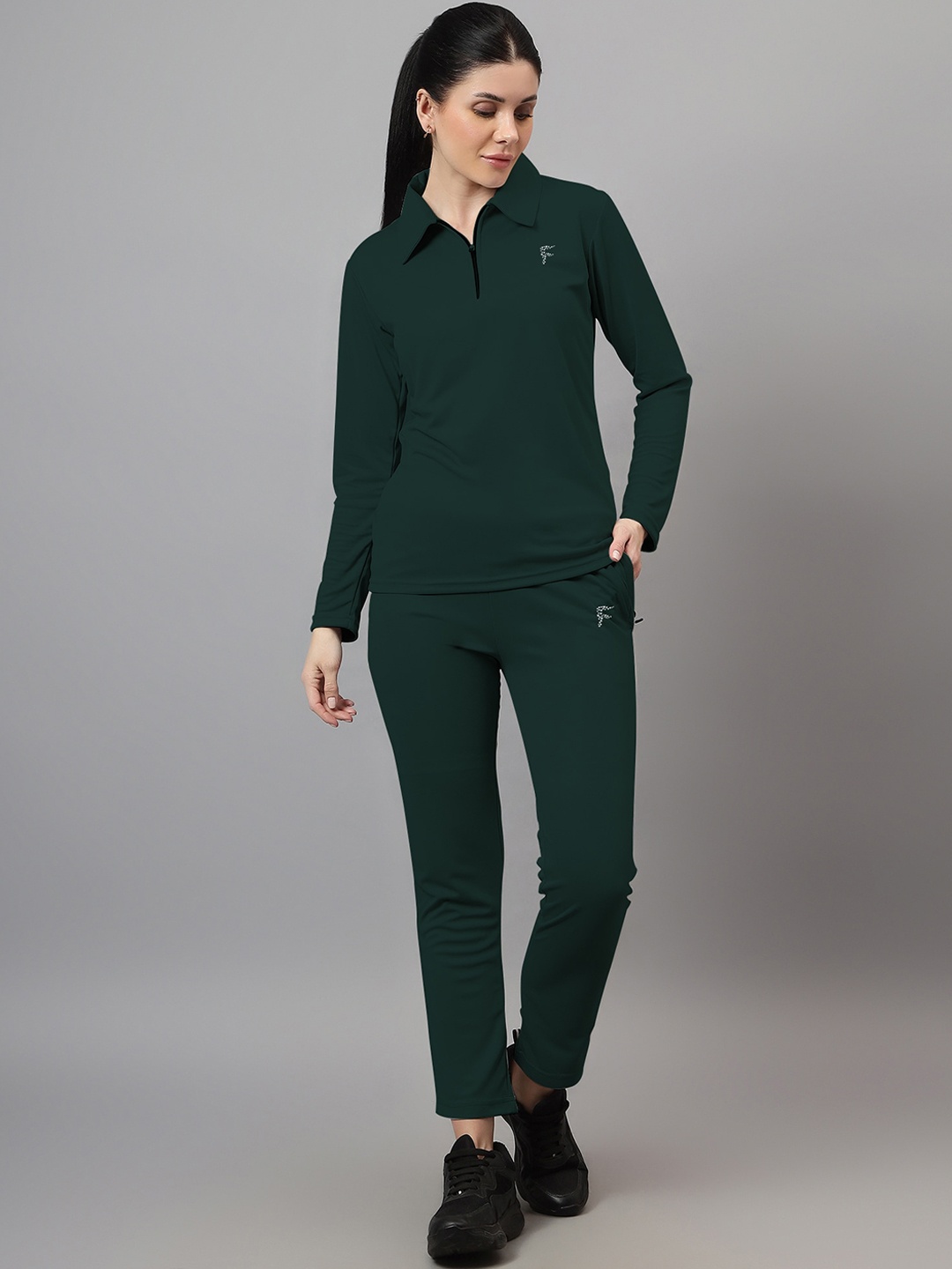 

DIAZ Polo Collar Long Sleeve Tracksuits, Green