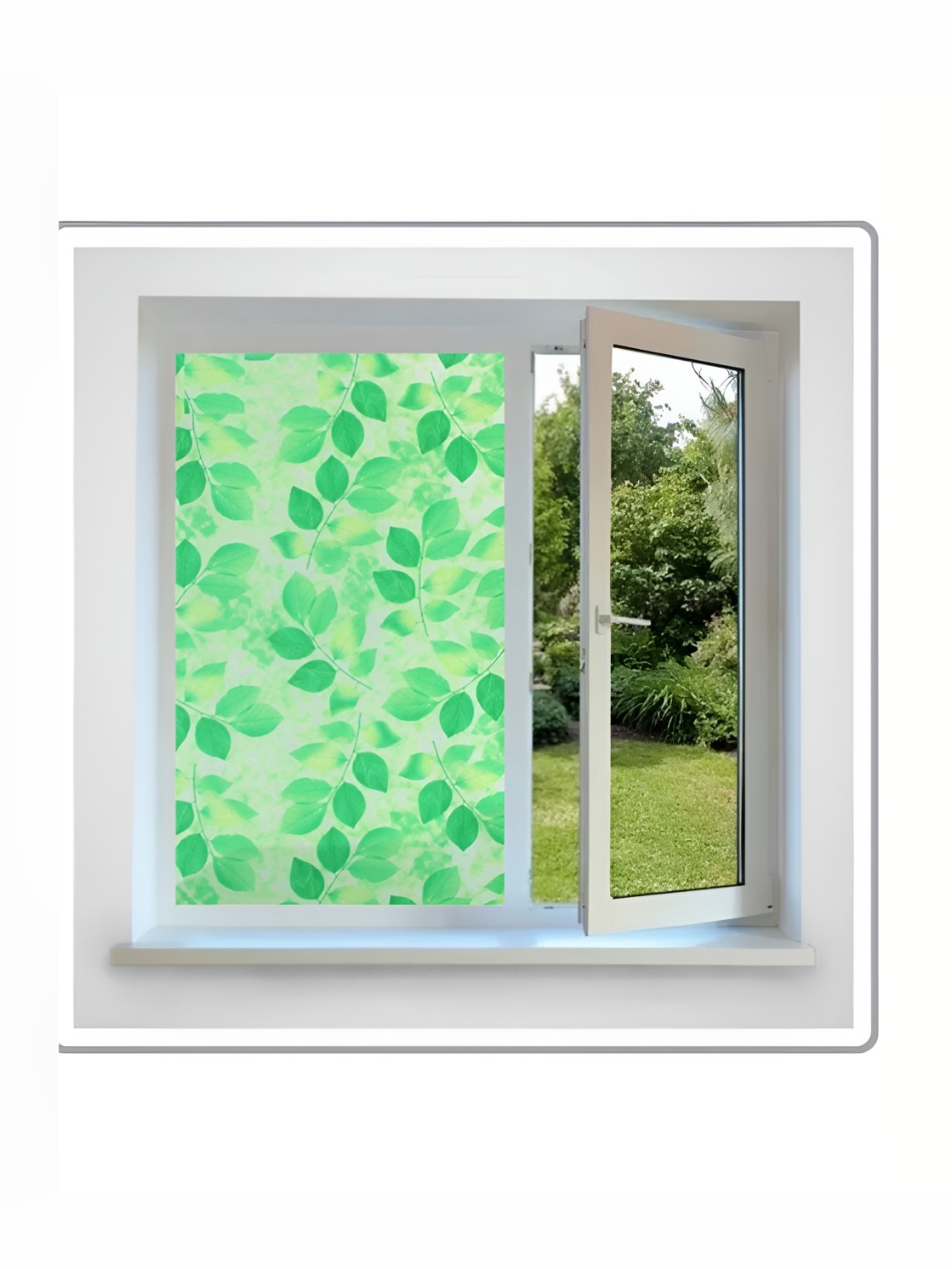 

Jaamso Royals Green leaf Privacy Window Frosting Film Sticker