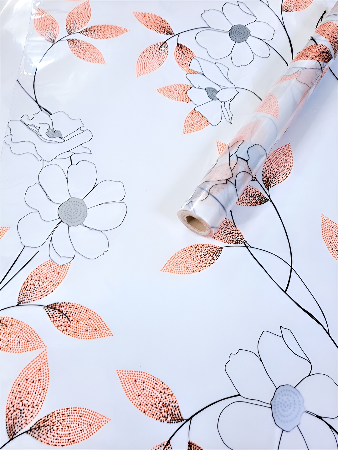 

Jaamso Royals White & Beige Tree shape Window Frosting Self-Adhesive Waterproof Sticker