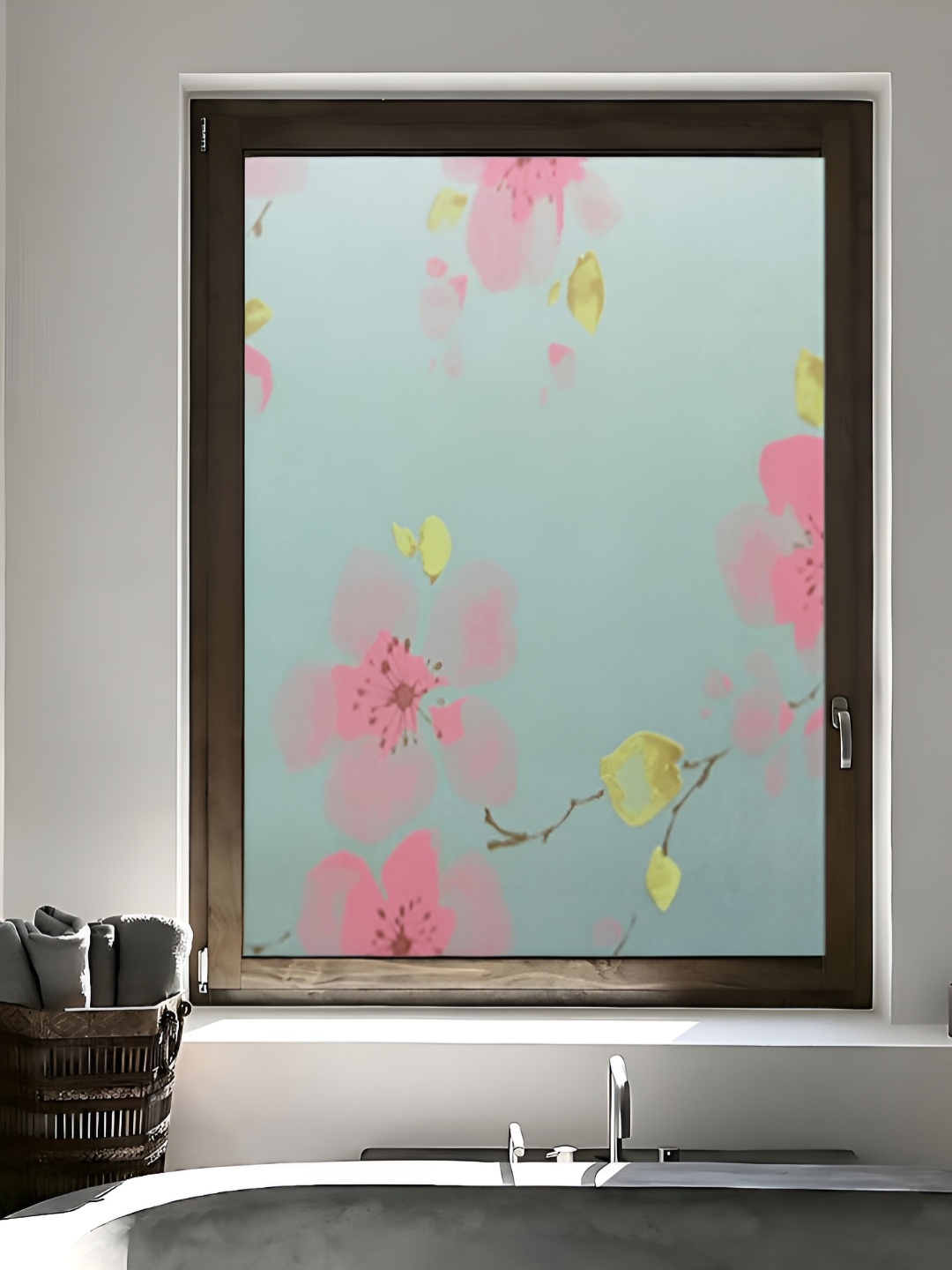 

Jaamso Royals Pink Floral and Botanical Printed Self-Adhesive Frosted Window Sticker