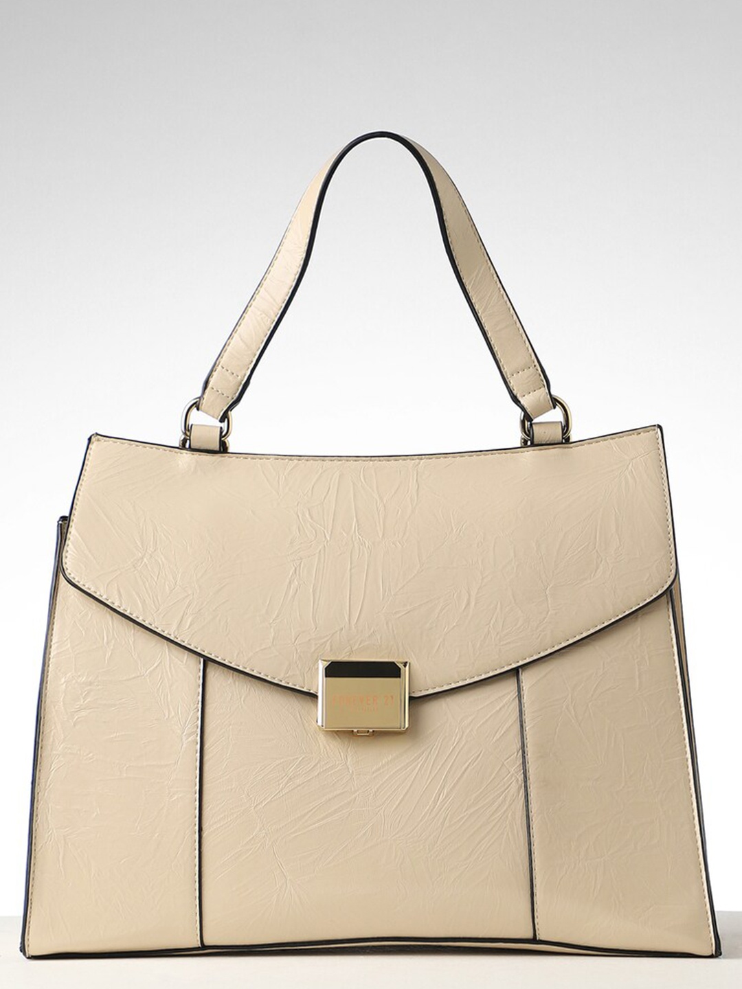 

FOREVER 21 Beige Structured Handheld Bag