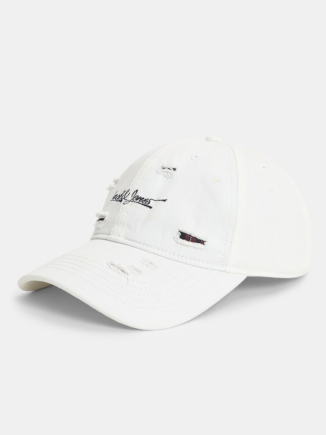 

Jack & Jones Men Self Design Baseball Cap, White