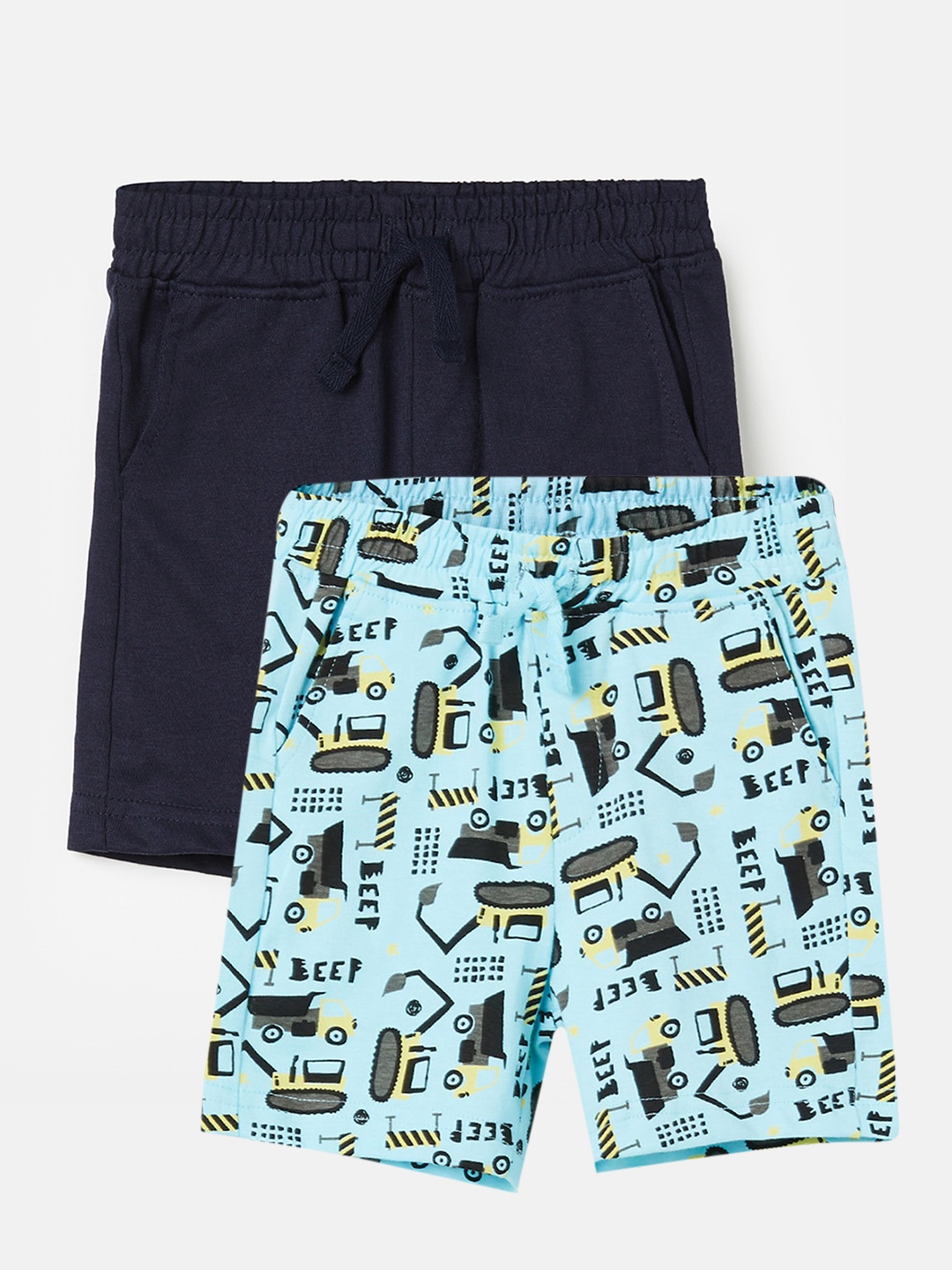 

Juniors by Lifestyle Boys Pack Of 2 Printed Cotton Shorts, Blue