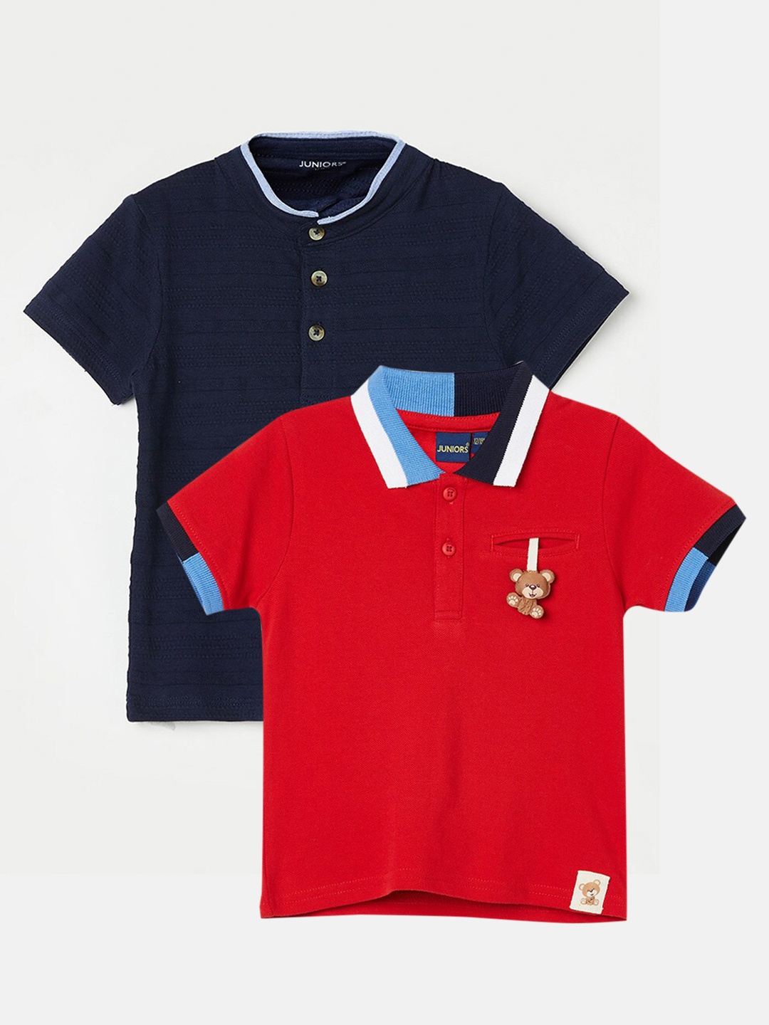 

Juniors by Lifestyle Boys Pack Of 2 Cotton T-shirts, Red