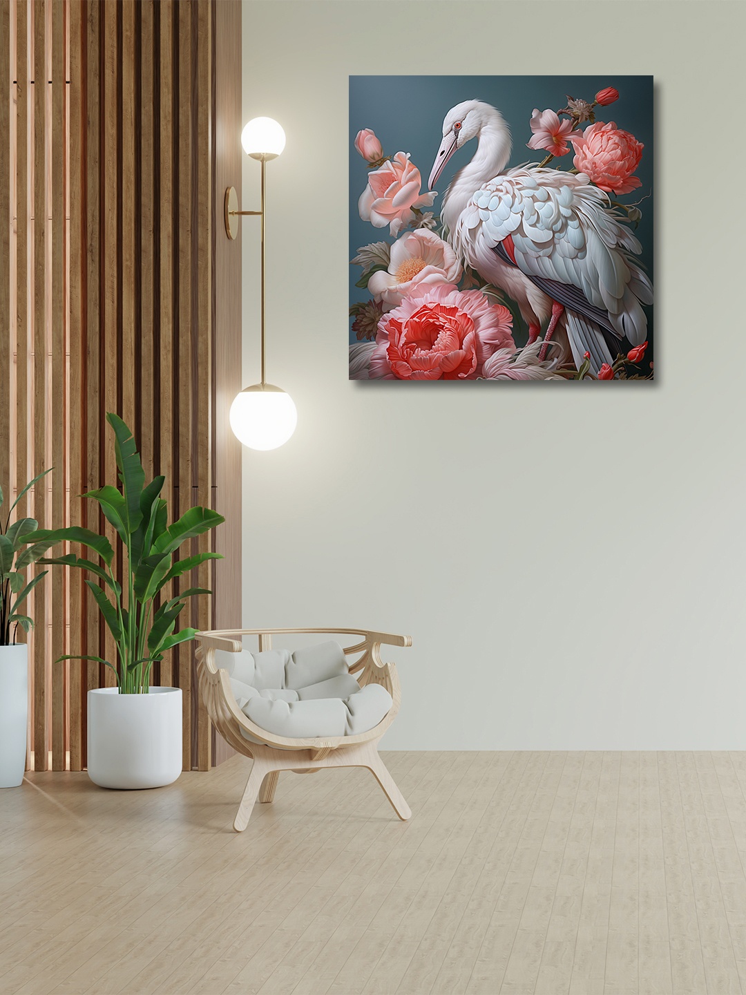 

OLIVE TREE Blue & Red Canvas Other Painting Wall Art