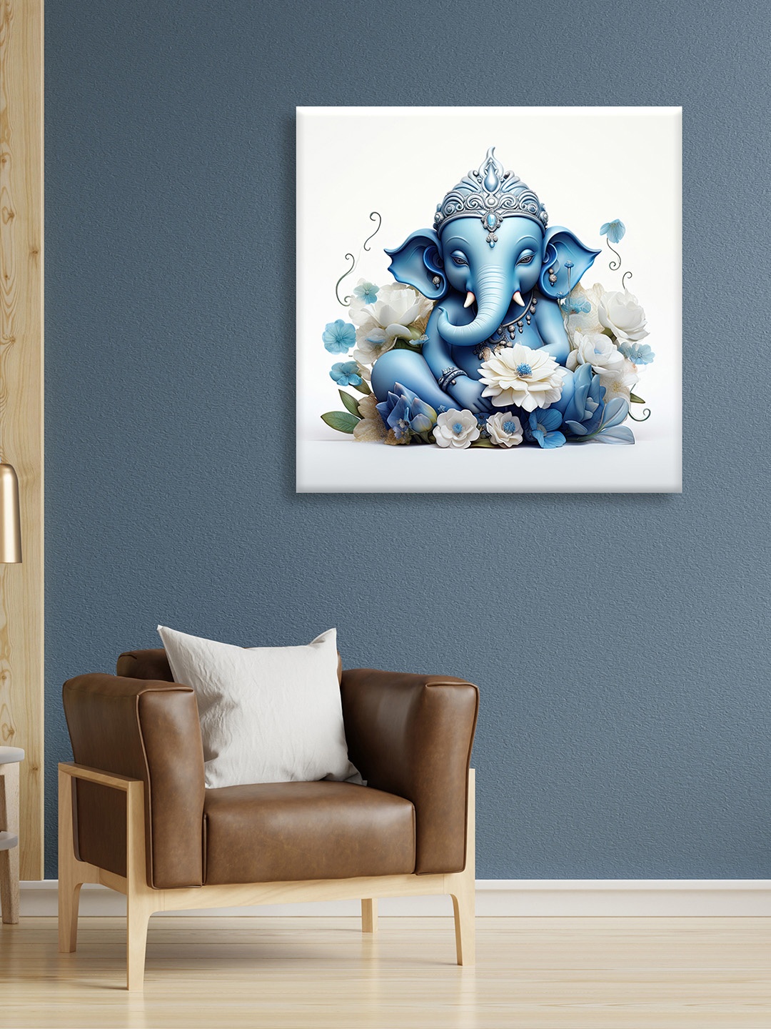 

OLIVE TREE White & Blue Canvas Other Painting Wall Art