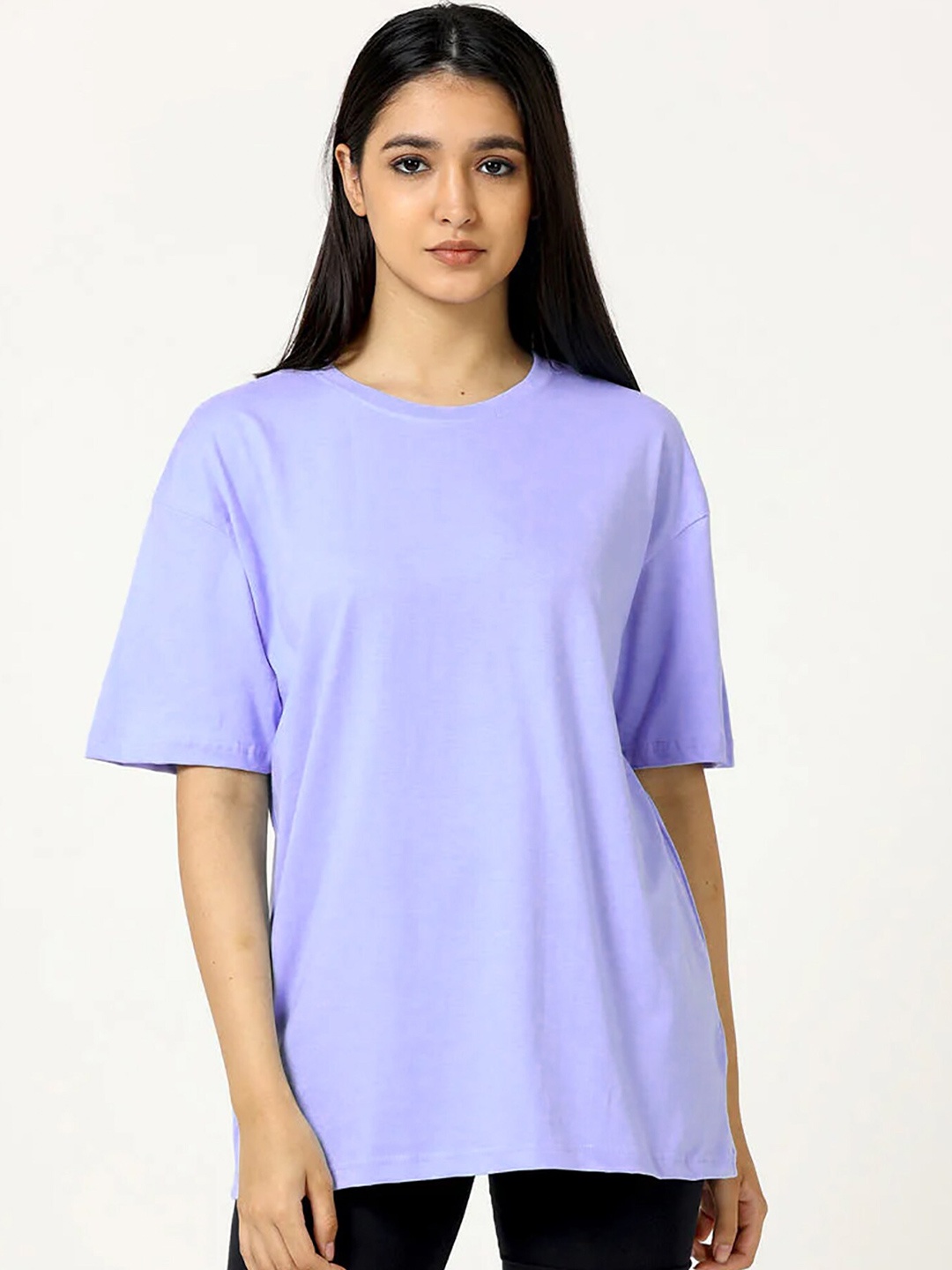 

MISCHIEF MONKEY Women Floral T-shirt, Lavender