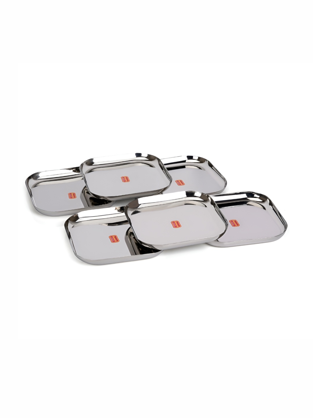 

Sumeet 6 Pieces Stainless Steel Square Plates