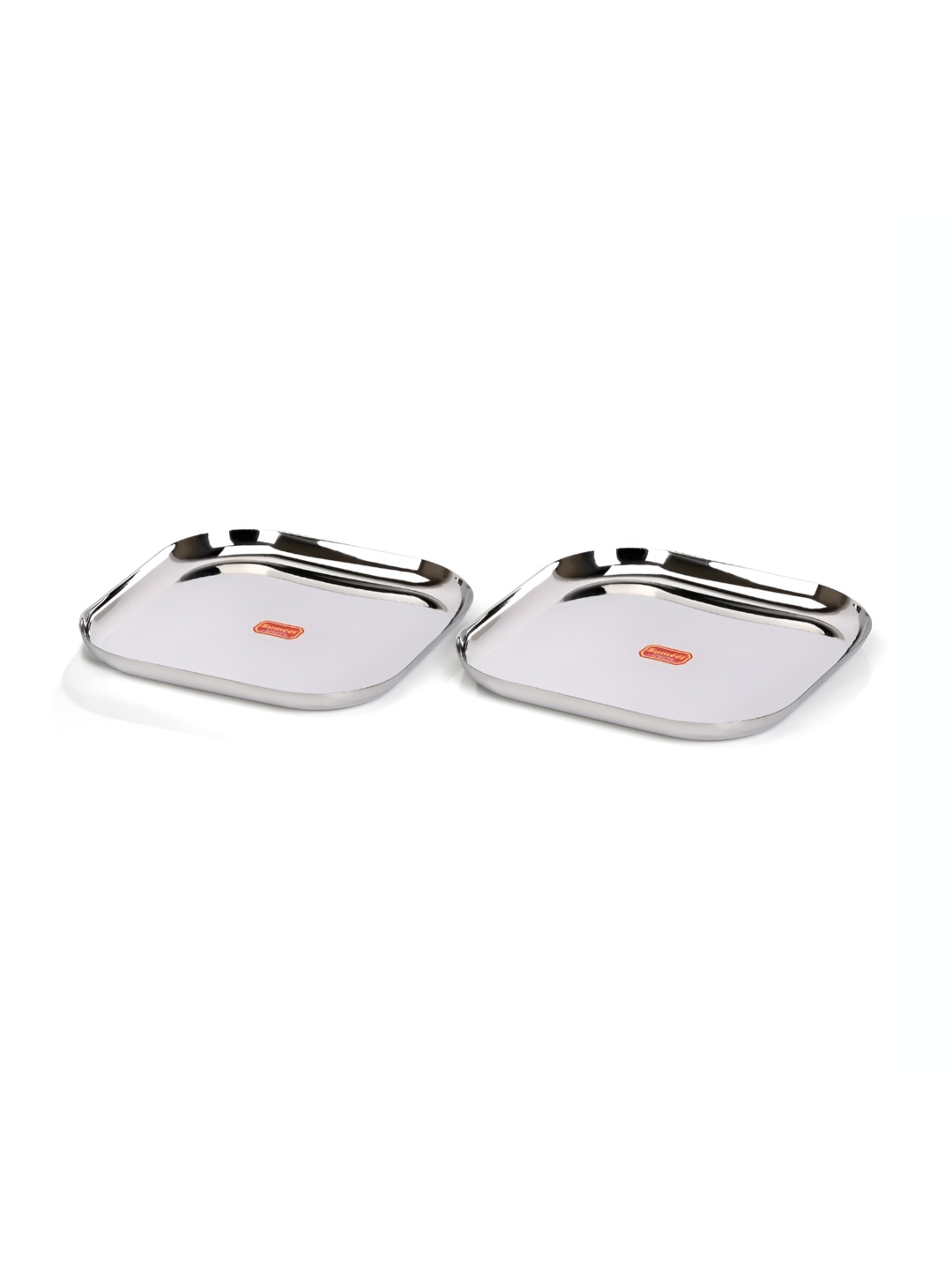 

Sumeet 2 Pcs Stainless Steel Meal Plates