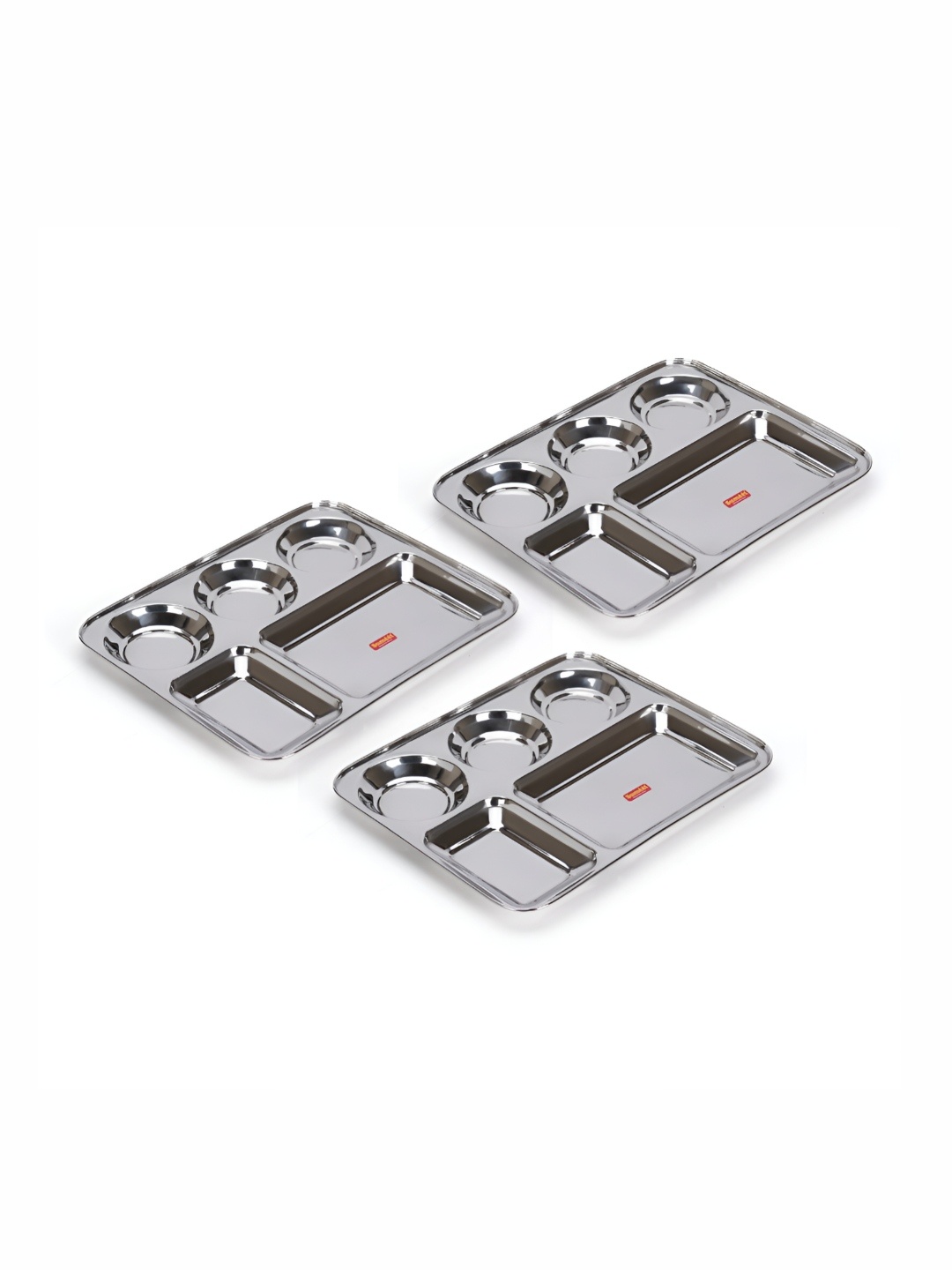 

Sumeet 3 Pcs Stainless Steel Dinner Plates