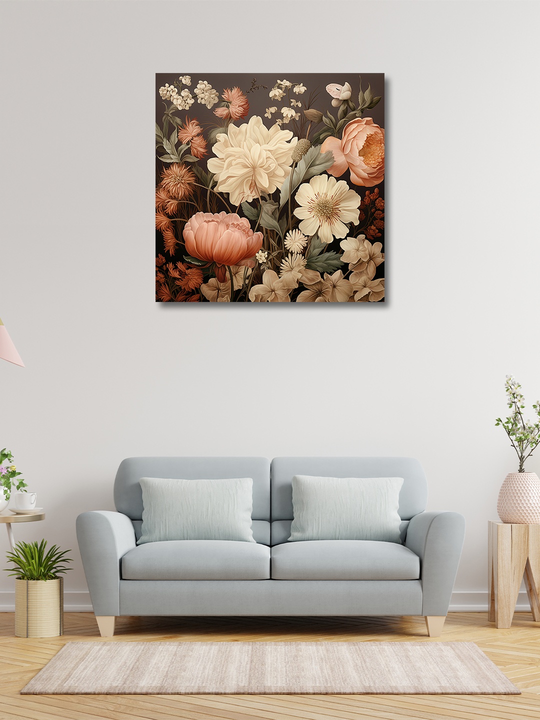 

OLIVE TREE Beige & Green Canvas Other Painting Wall Art