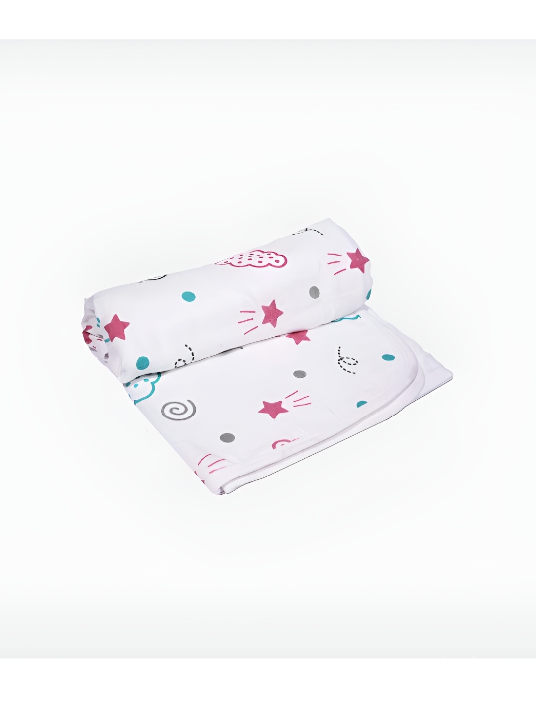 

PINKBUNNY White & Red Printed Organic Cotton 400 GSM Bath Towel