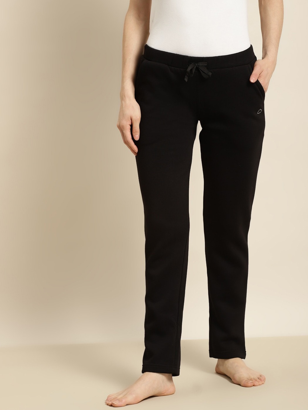

Sweet Dreams Black Women Cotton Mid-Rise Lounge Pant