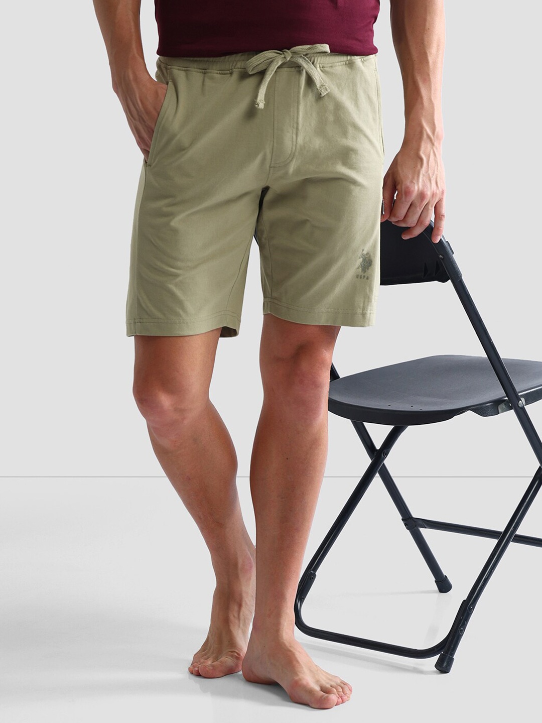 

U.S. Polo Assn. Men Lounge Shorts, Beige