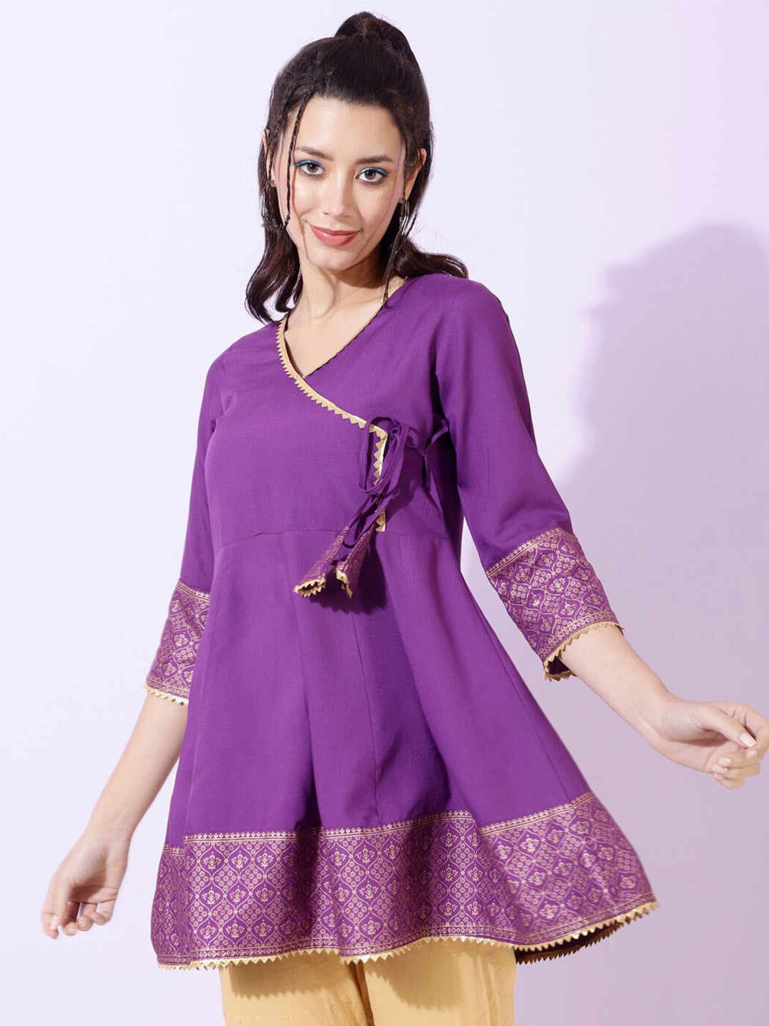 

DAEVISH Ethnic Top, Purple