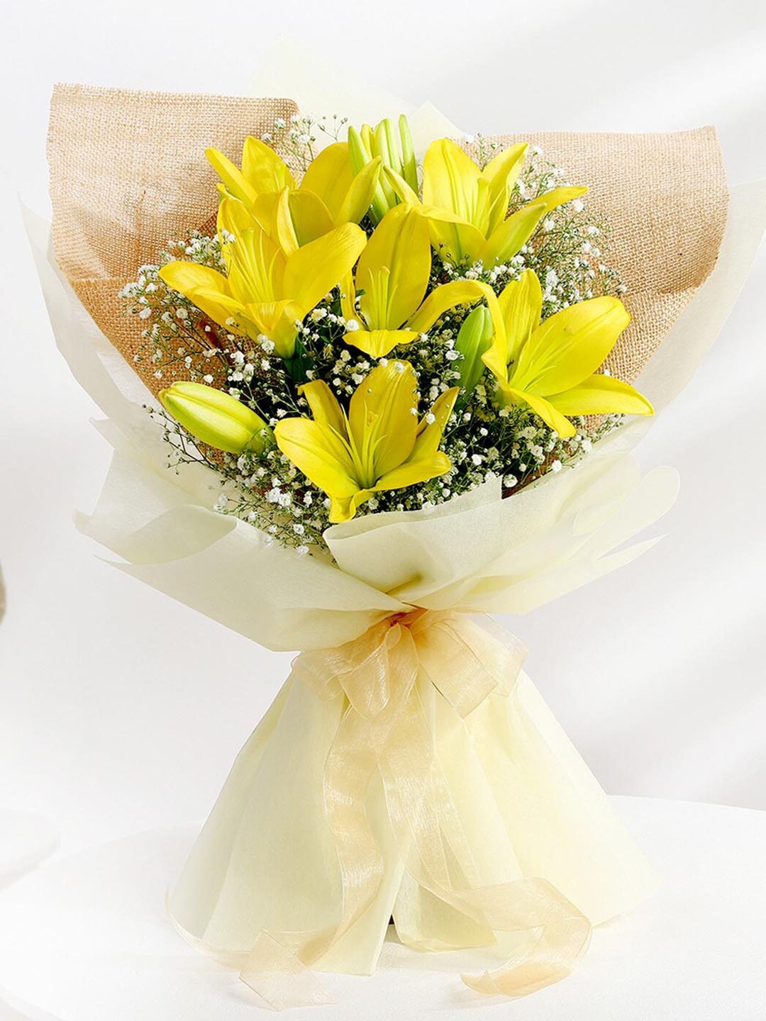

IGP Yellow Asiatic Lilies Fresh Flower Bouquet