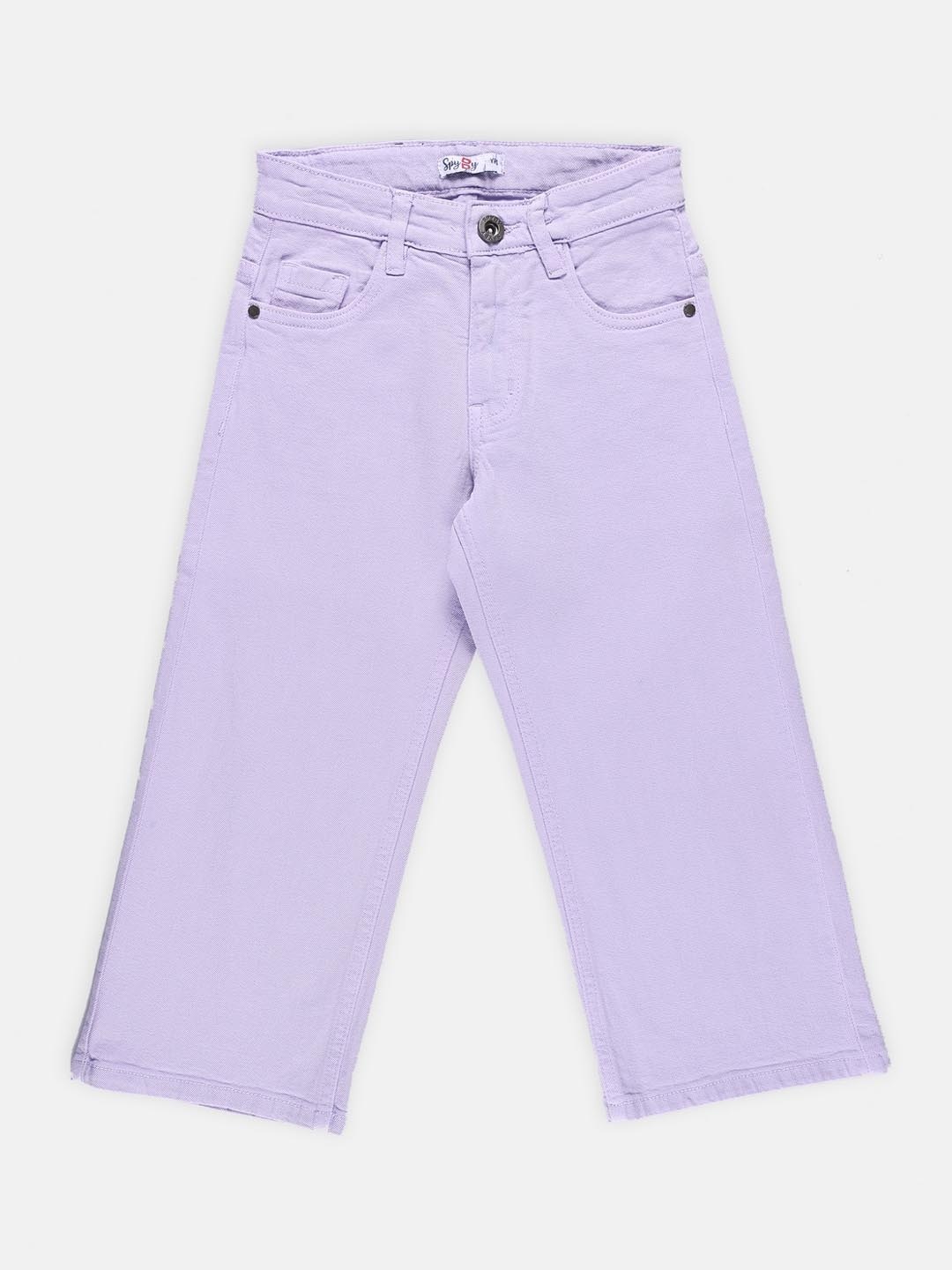 

SPYBY Girls High-Rise Straight Fit Jeans, Lavender